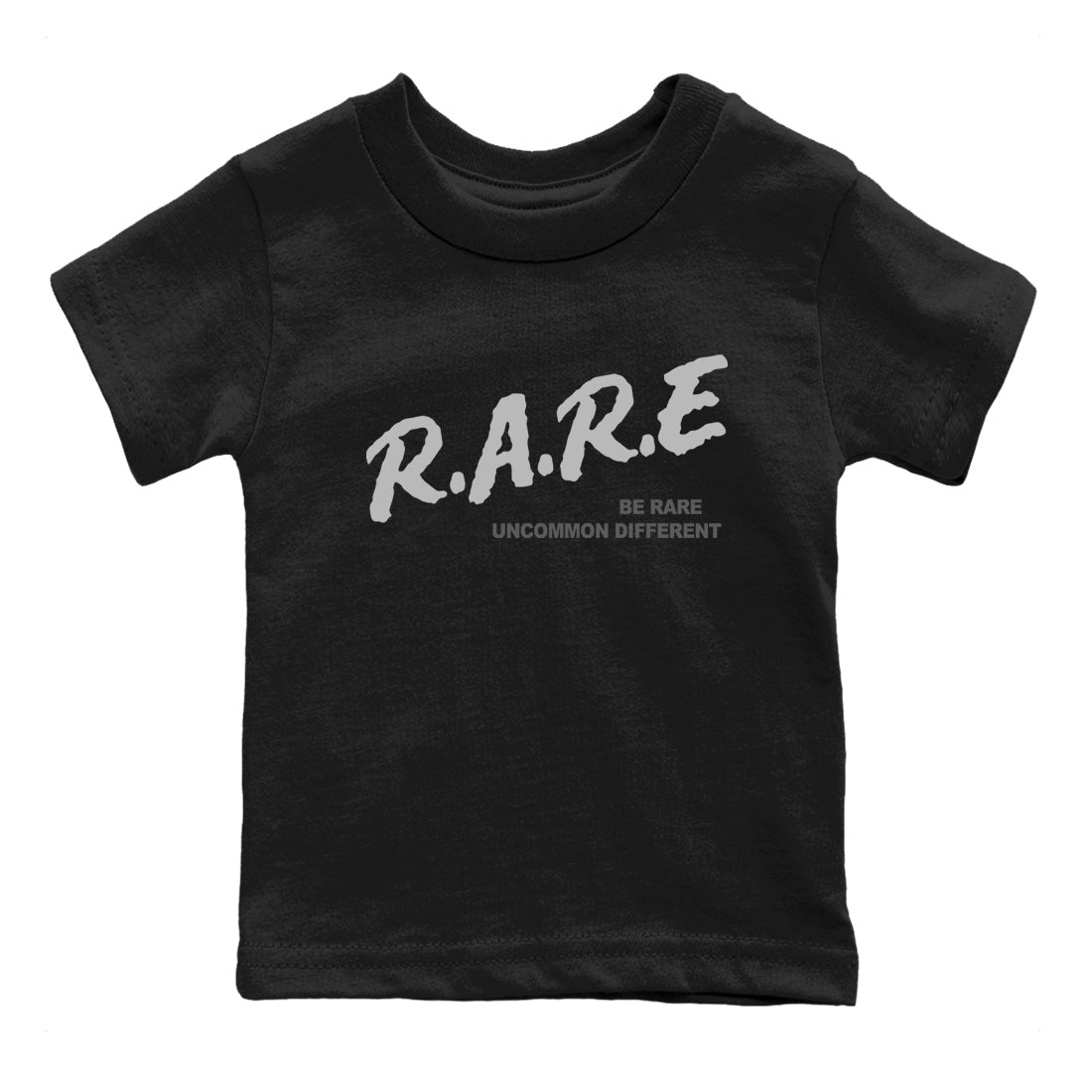 Be Rare Uncommon Different snkmatch Tees Kids - Air Jordan 12 Black Wolf Grey