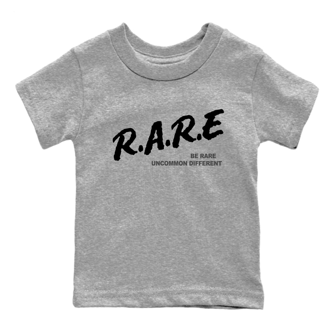 Be Rare Uncommon Different snkmatch Tees Kids - Air Jordan 12 Black Wolf Grey