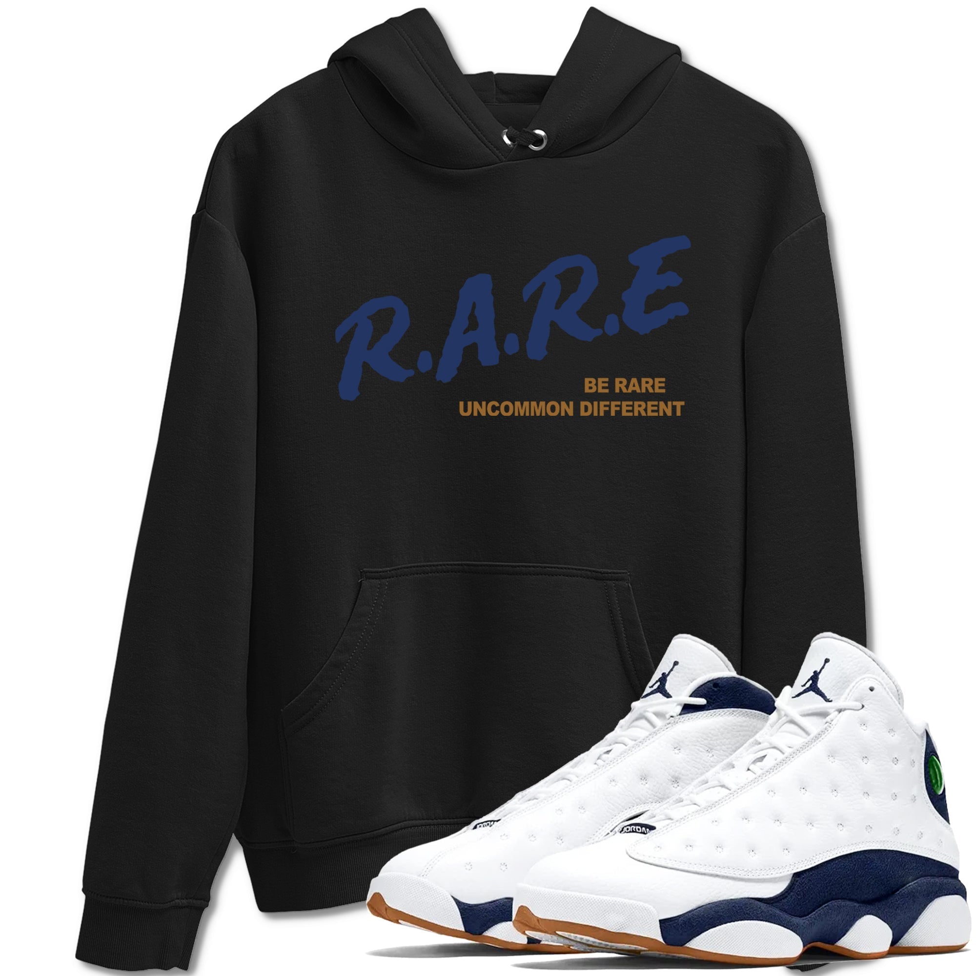 Be Rare Uncommon Different snkmatch Tees - Air Jordan 13 Midnight Navy