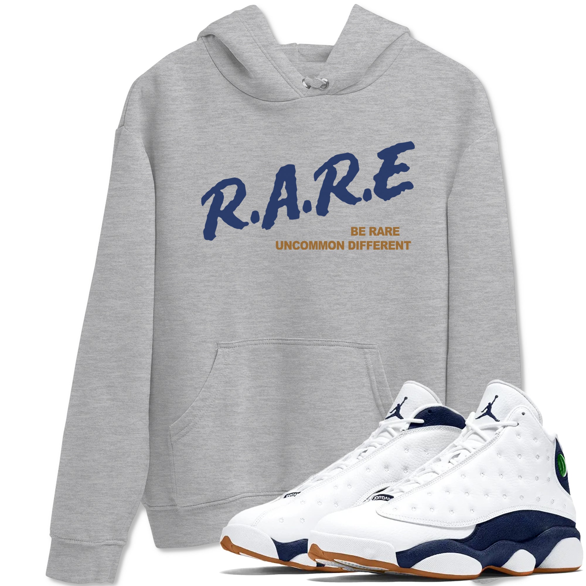 Be Rare Uncommon Different snkmatch Tees - Air Jordan 13 Midnight Navy