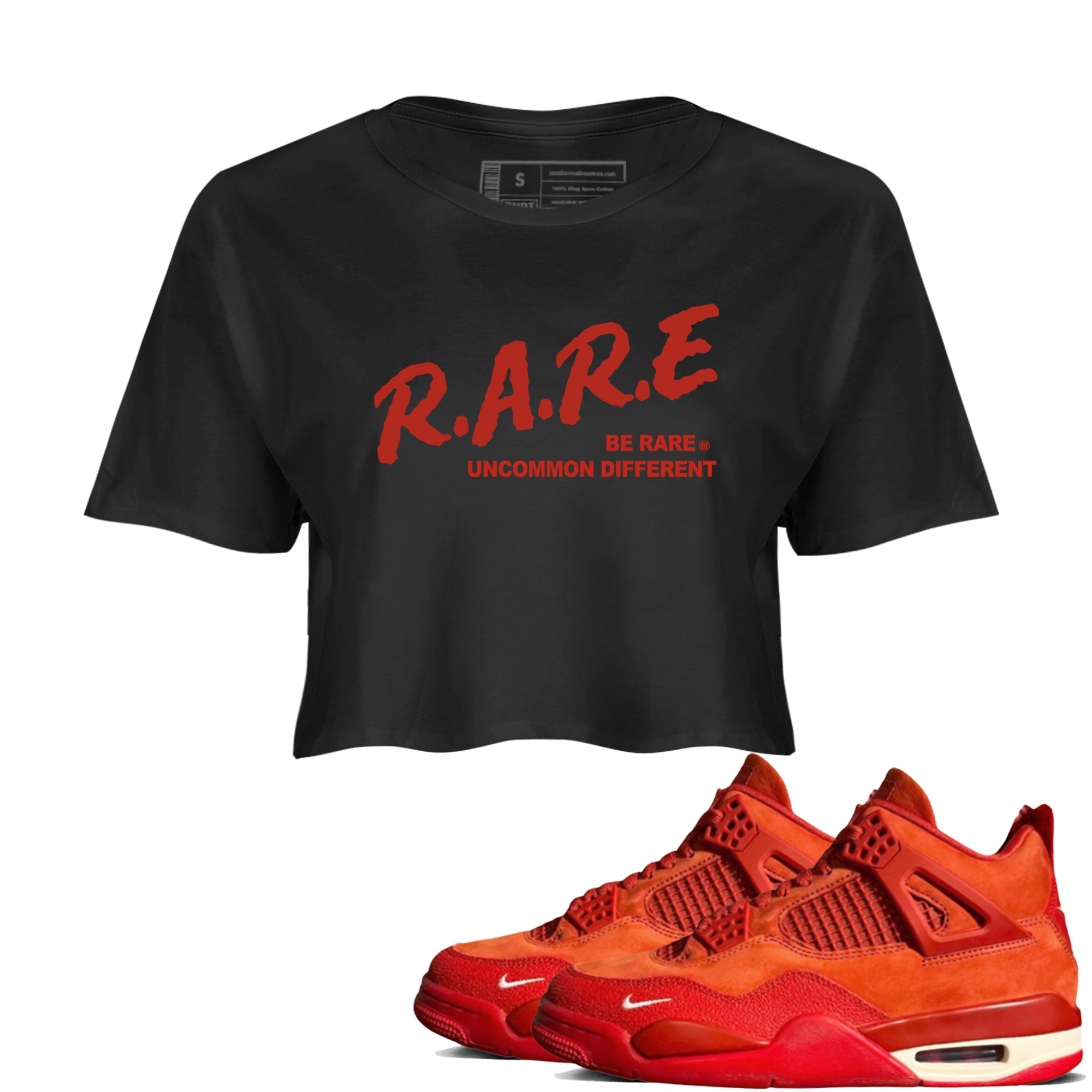 Be Rare Uncommon Different snkmatch Women's Top - Air Jordan 4 Brick By Brick