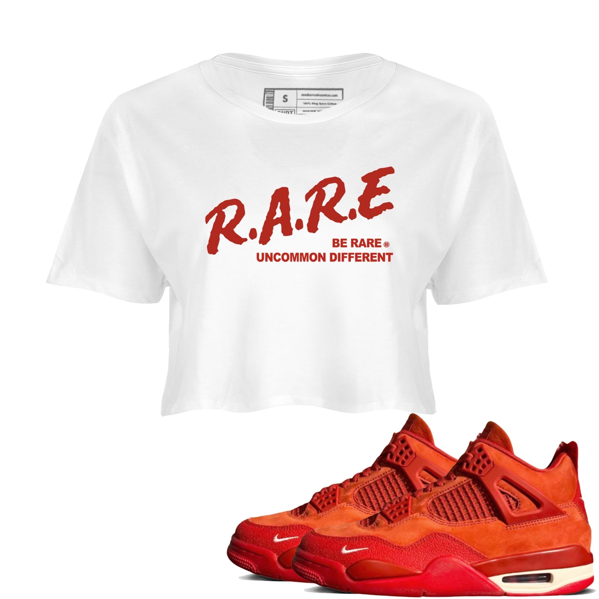 Be Rare Uncommon Different snkmatch Women's Top - Air Jordan 4 Brick By Brick