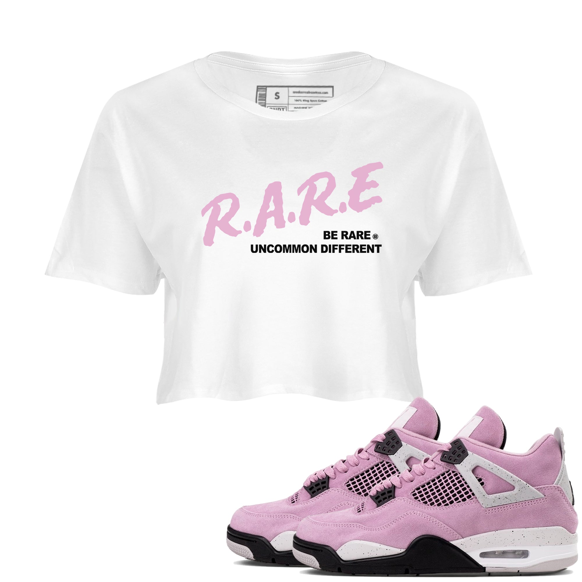 Be Rare Uncommon Different snkmatch Women's Top - Air Jordan 4 Orchid