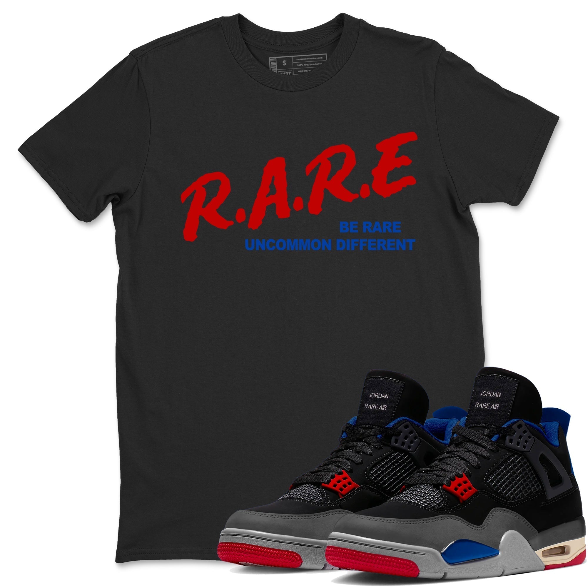 Be Rare Uncommon Different snkmatch Tees - Air Jordan 4 Rare Air