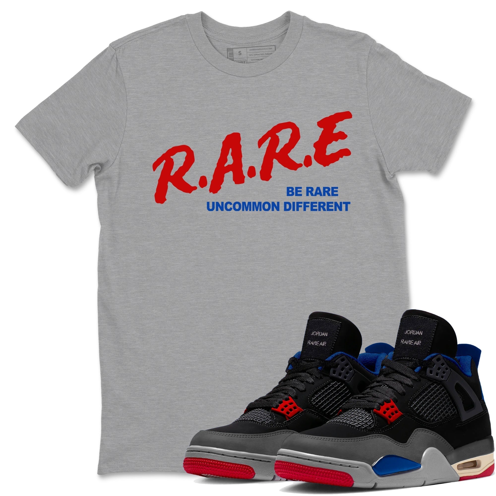 Be Rare Uncommon Different snkmatch Tees - Air Jordan 4 Rare Air