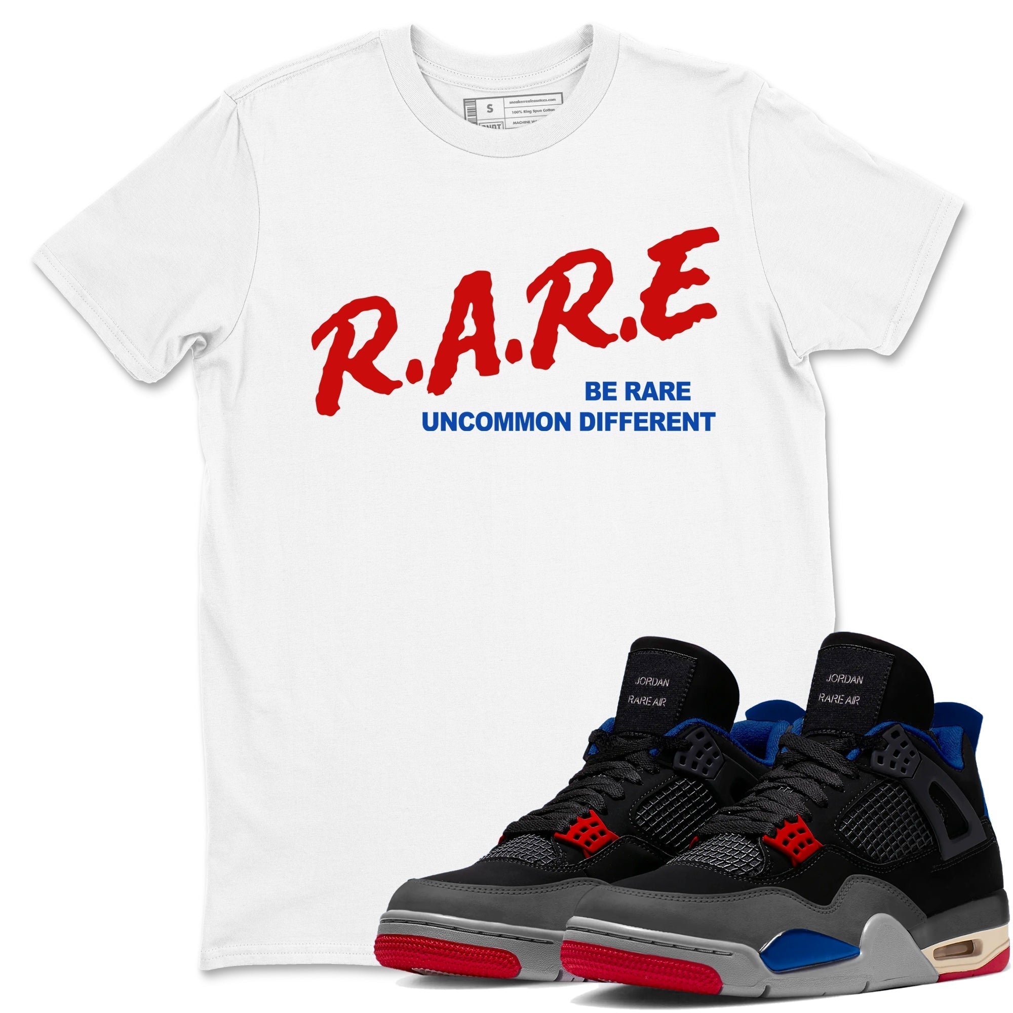 Be Rare Uncommon Different snkmatch Tees - Air Jordan 4 Rare Air