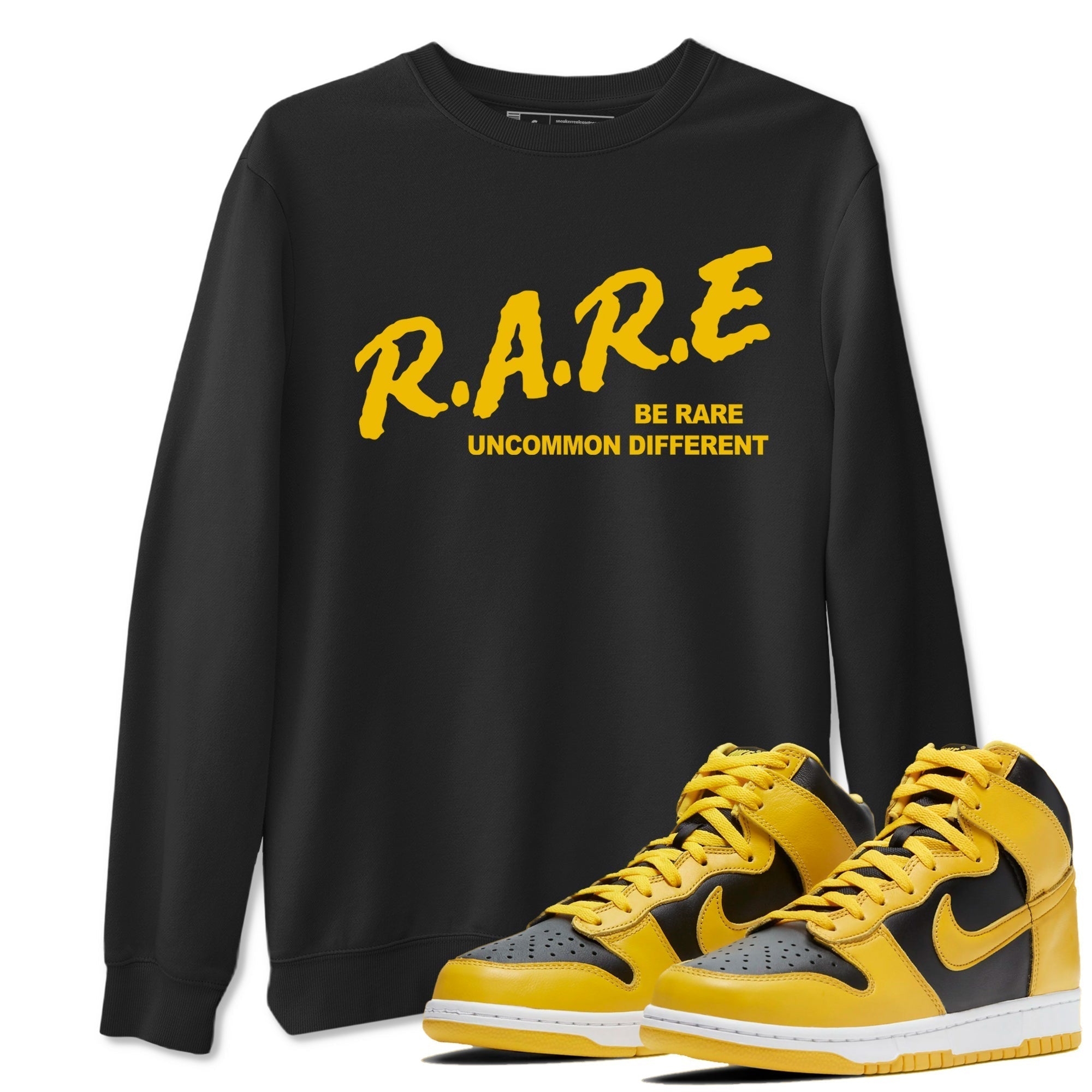 Be Rare Uncommon Different snkmatch Tees - Dunk High Pollen