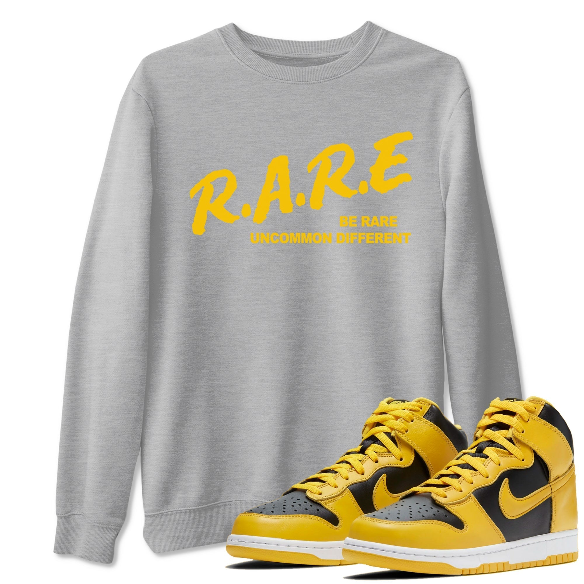 Be Rare Uncommon Different snkmatch Tees - Dunk High Pollen