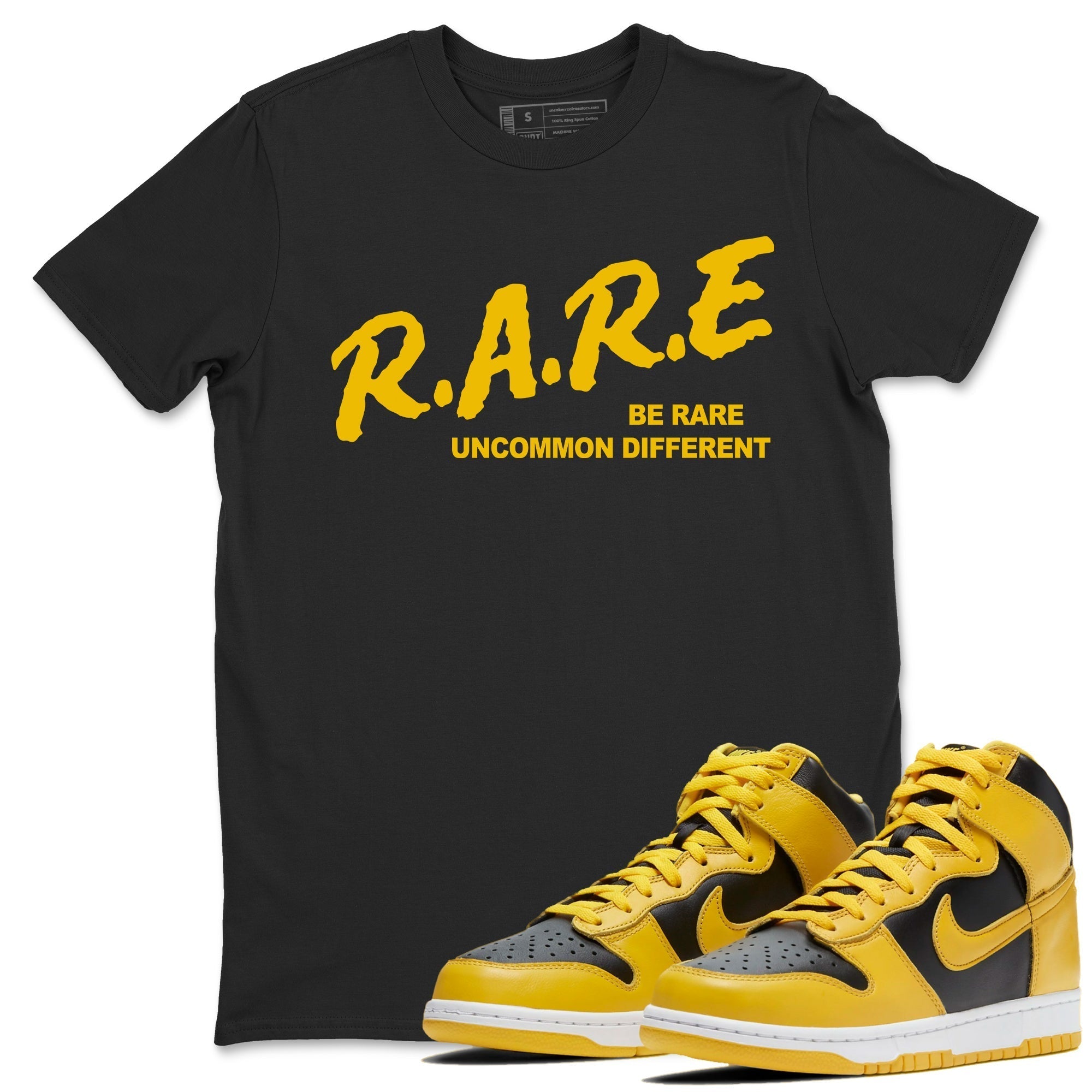 Be Rare Uncommon Different snkmatch Tees - Dunk High Pollen