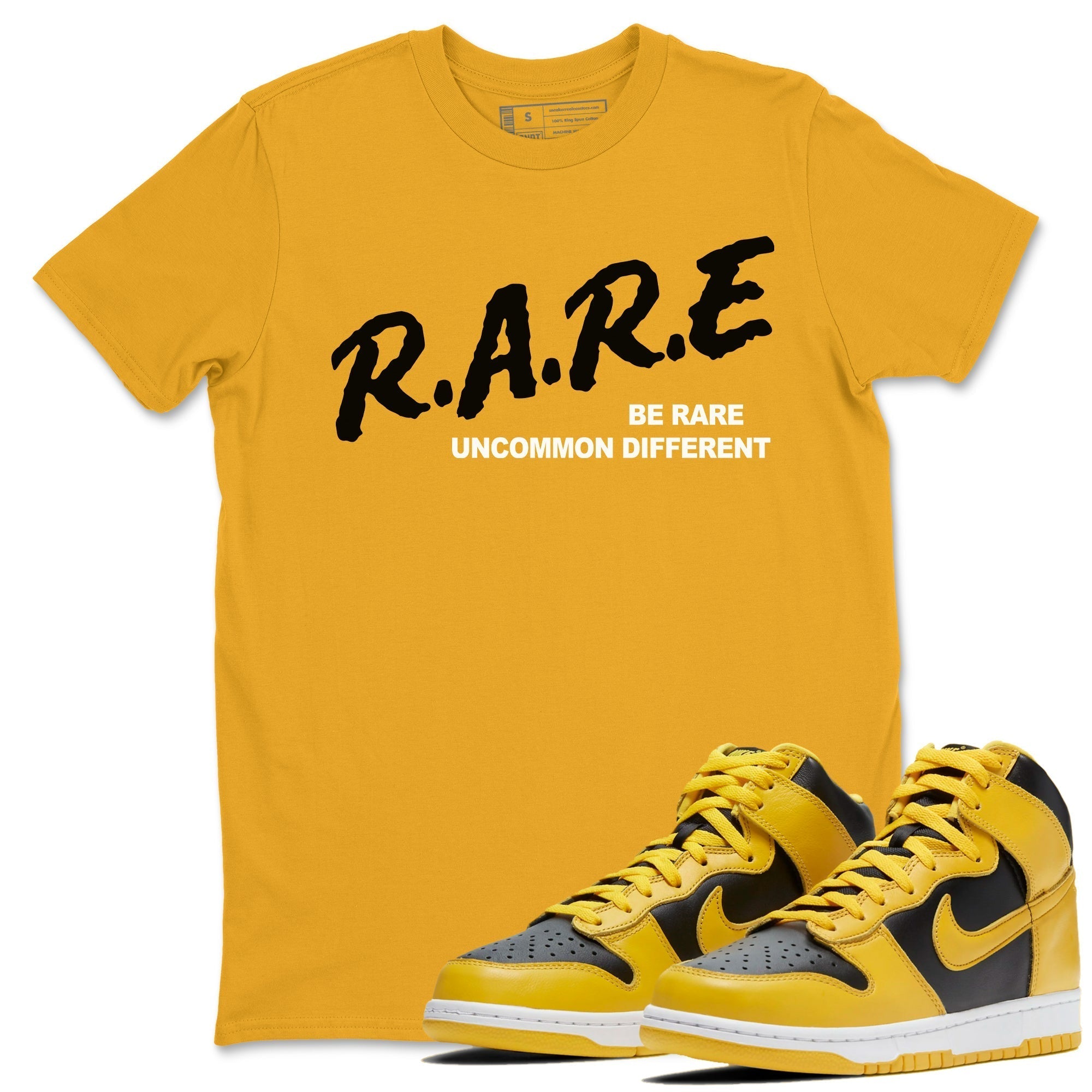 Be Rare Uncommon Different snkmatch Tees - Dunk High Pollen