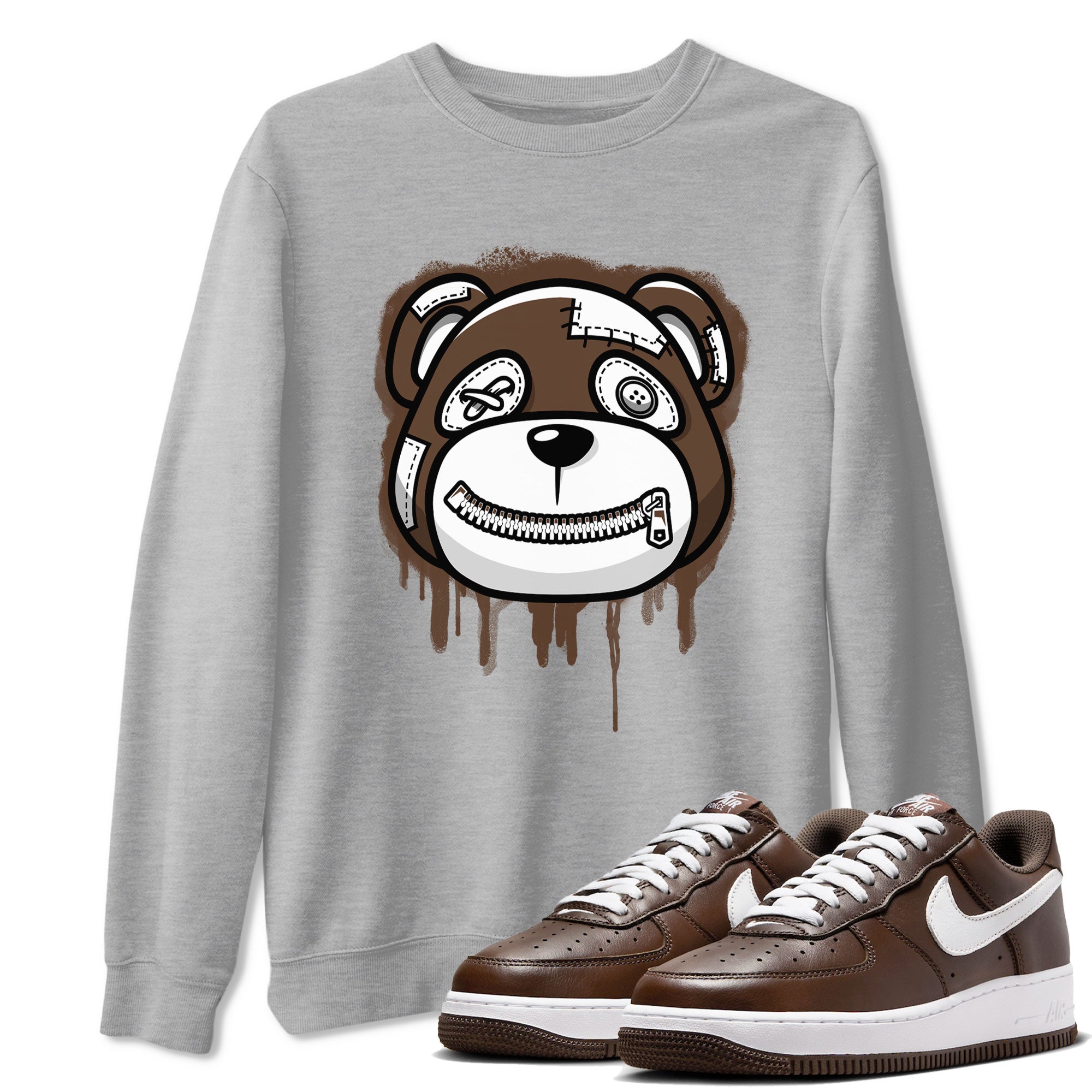 Bear Face snkmatch Tee - Air Force 1 Chocolate