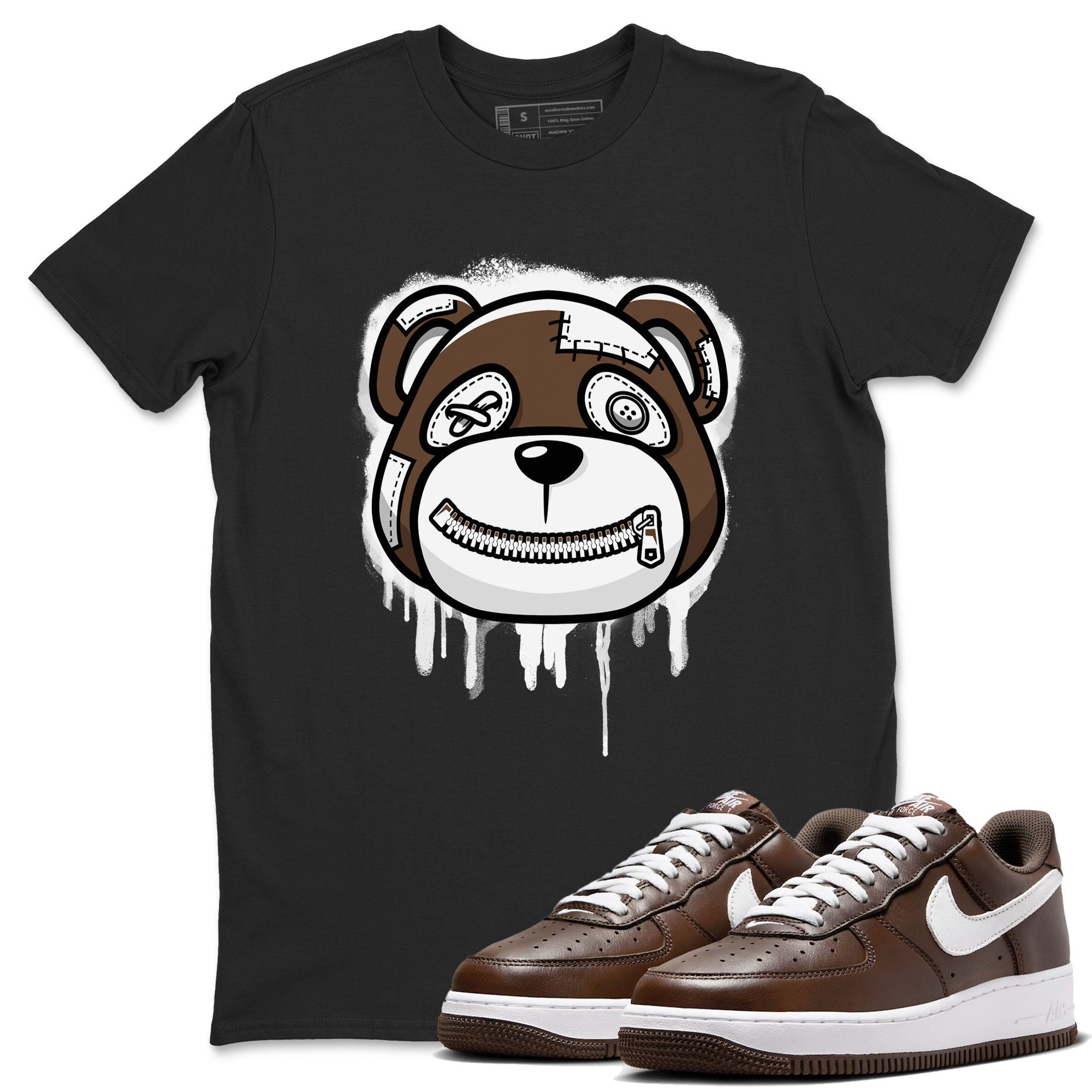 Bear Face snkmatch Tee - Air Force 1 Chocolate
