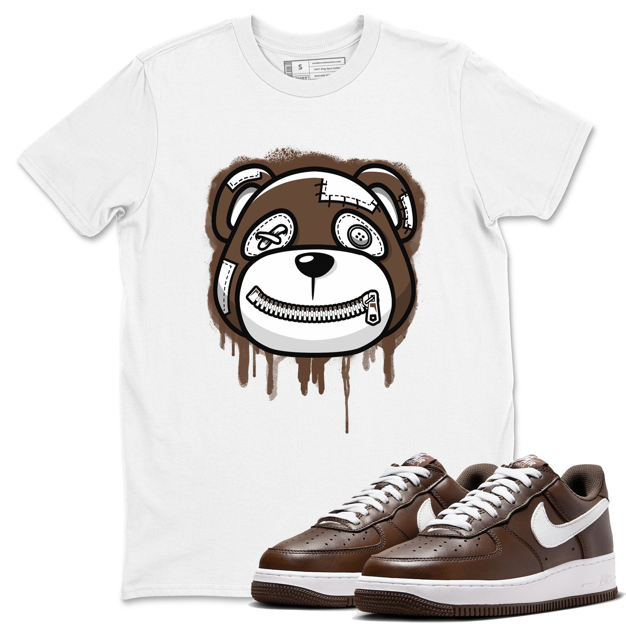 Bear Face snkmatch Tee - Air Force 1 Chocolate
