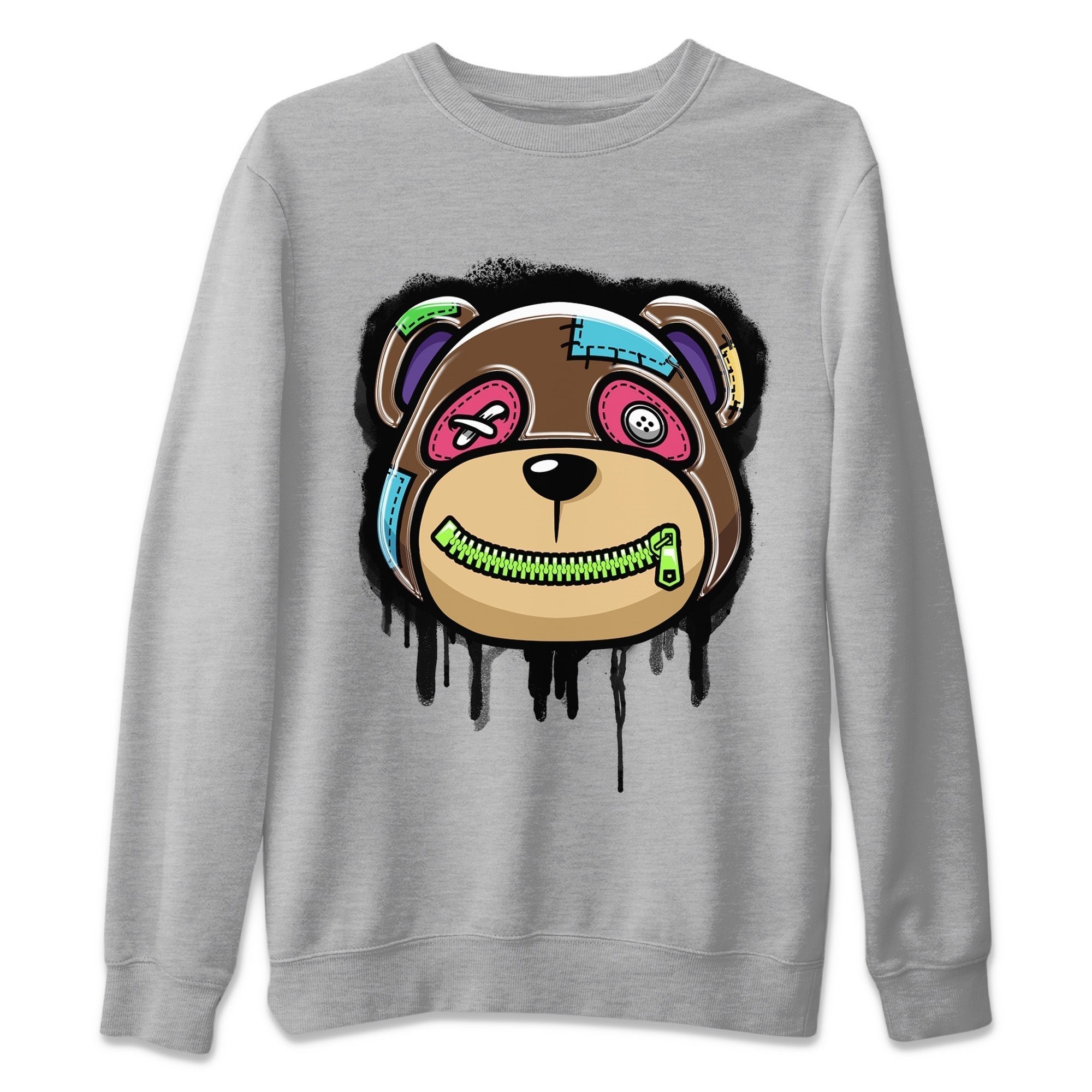 Bear Face Unisex Tops - Air Force 1 Undefeated Fauna Brown