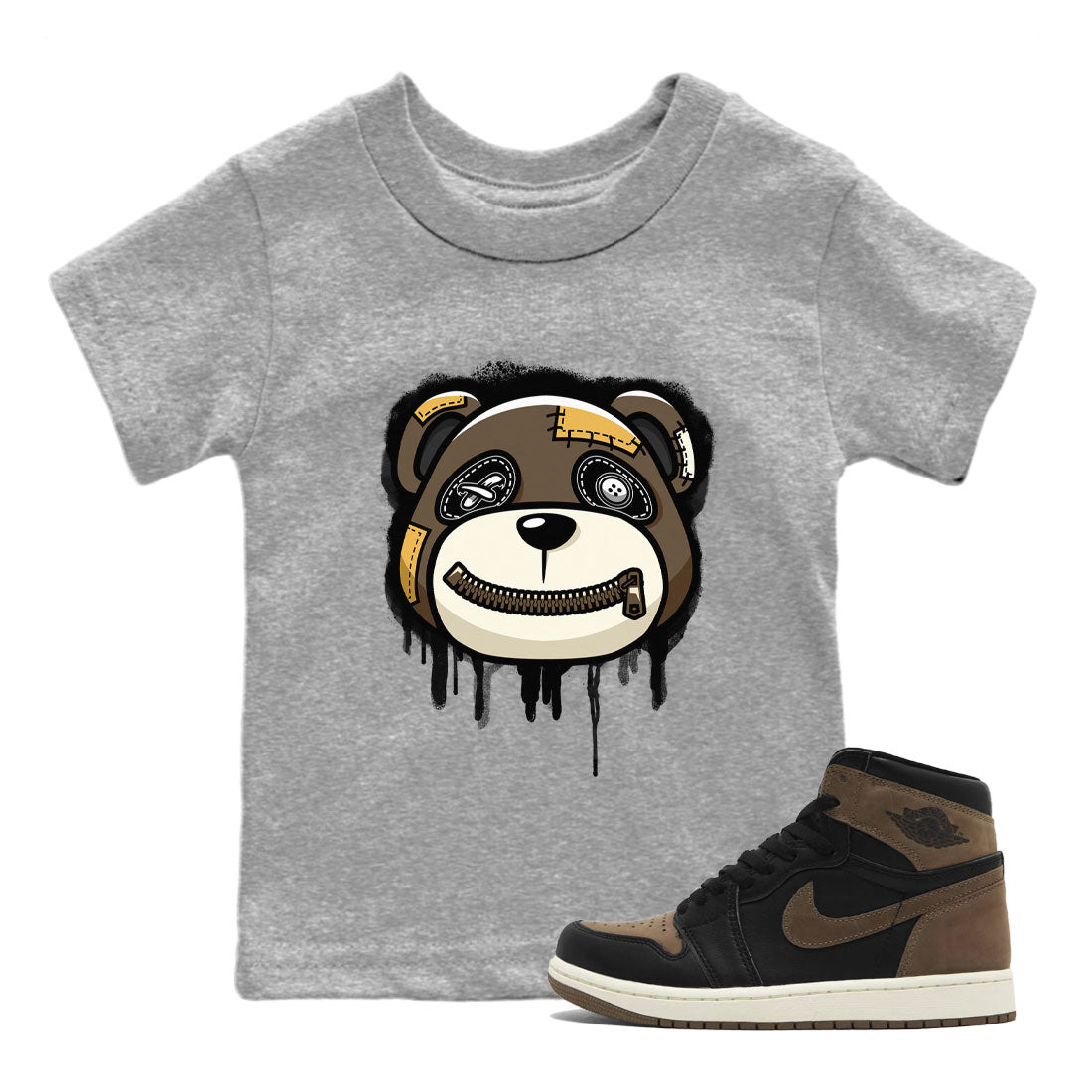 Bear Face snkmatch Tee Kids - Air Jordan 1 Palomino