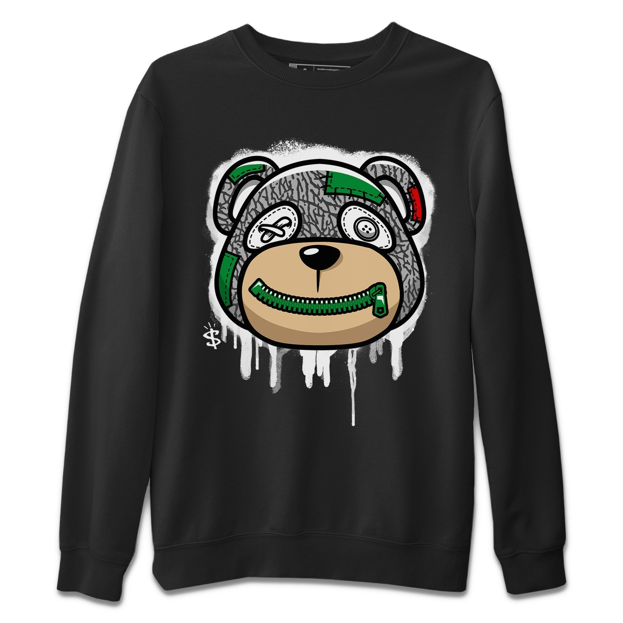 Bear Face Unisex Tops - Air Jordan 3 Lucky Green