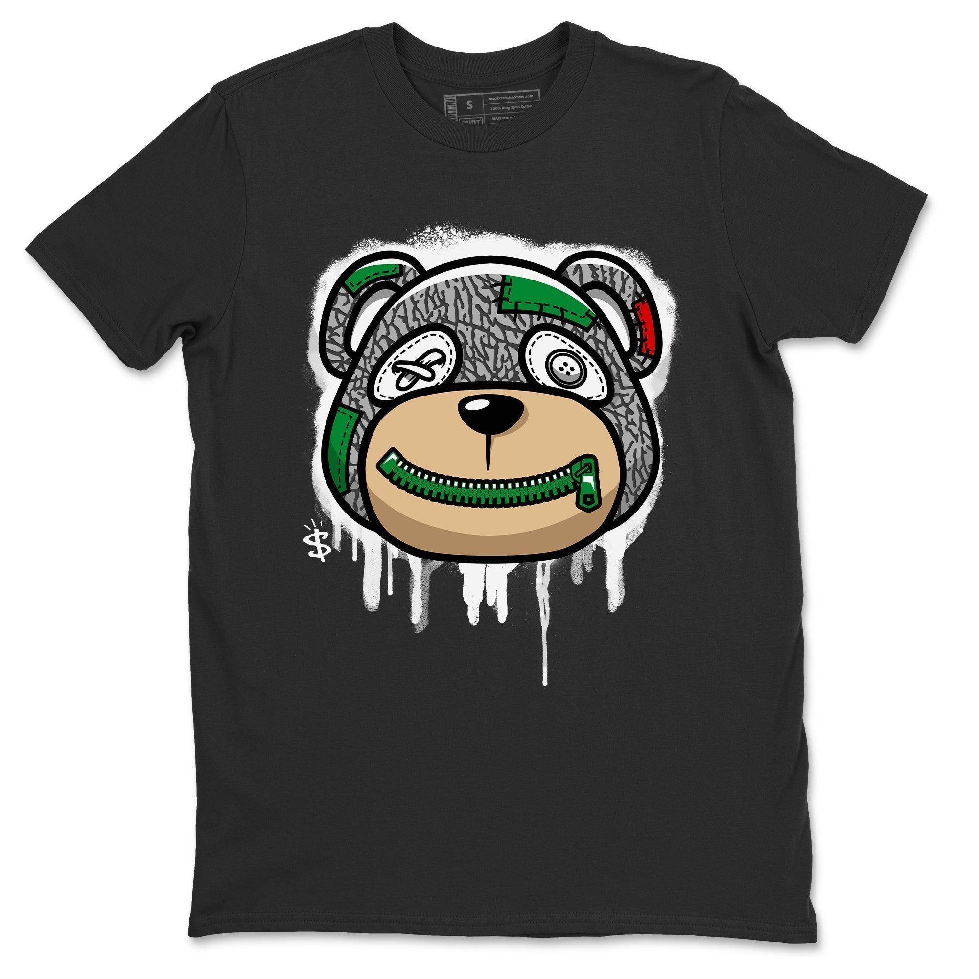 Bear Face Unisex Tops - Air Jordan 3 Lucky Green