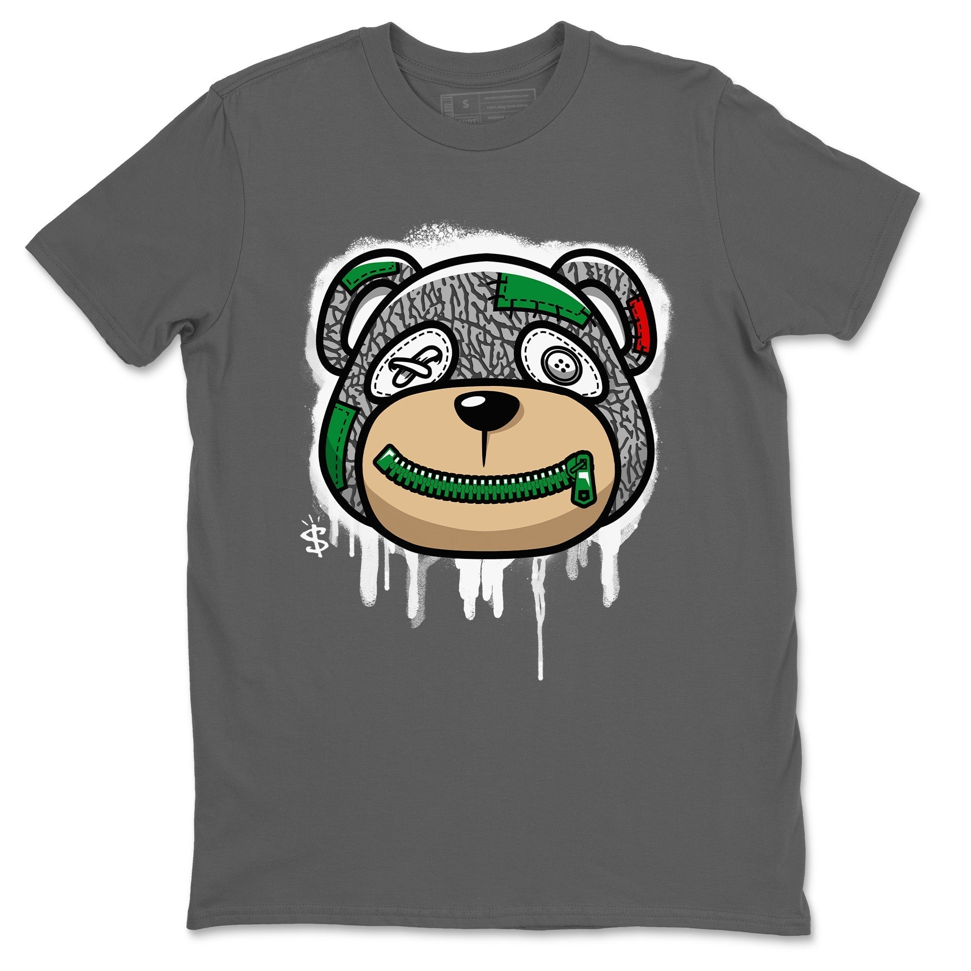 Bear Face Unisex Tops - Air Jordan 3 Lucky Green
