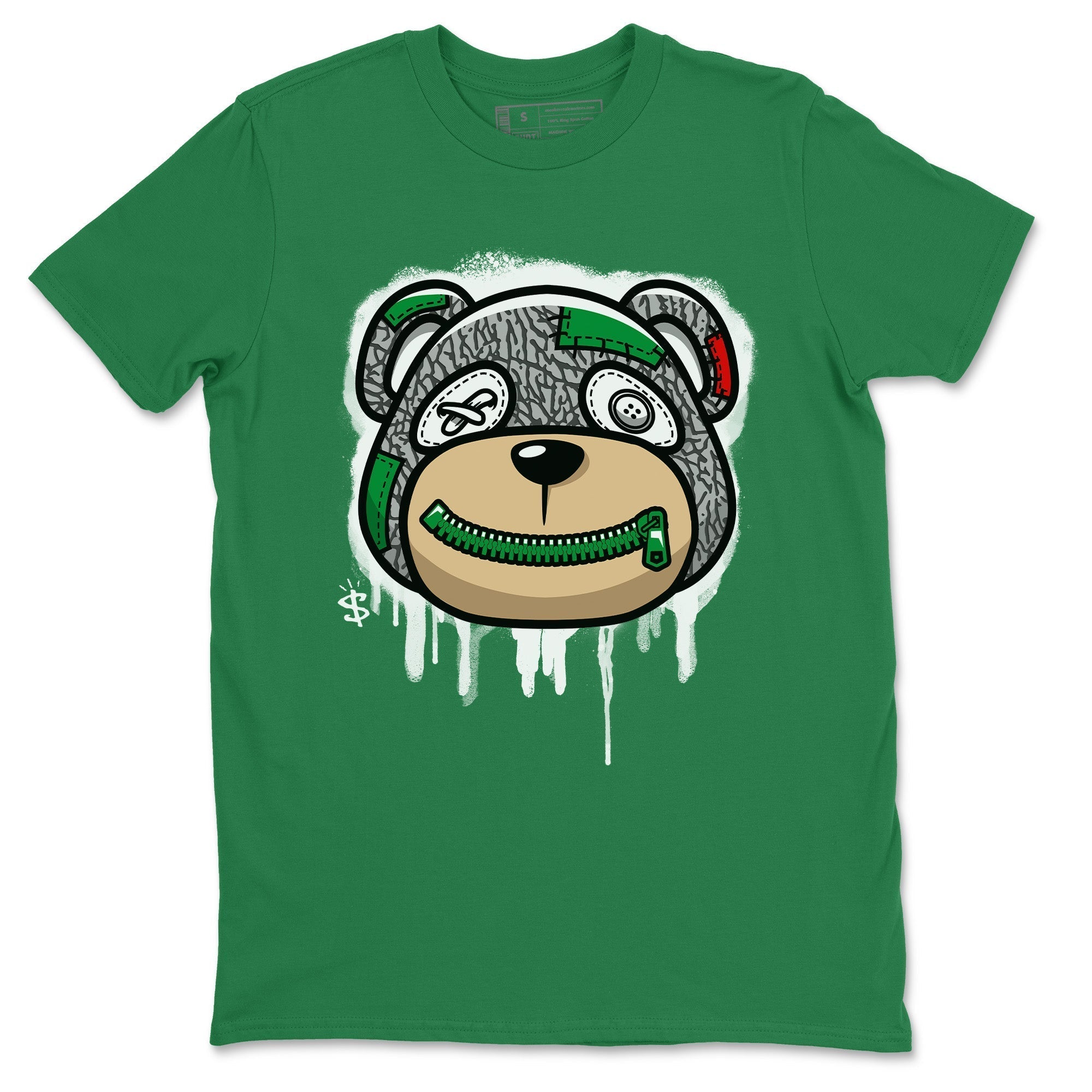 Bear Face Unisex Tops - Air Jordan 3 Lucky Green