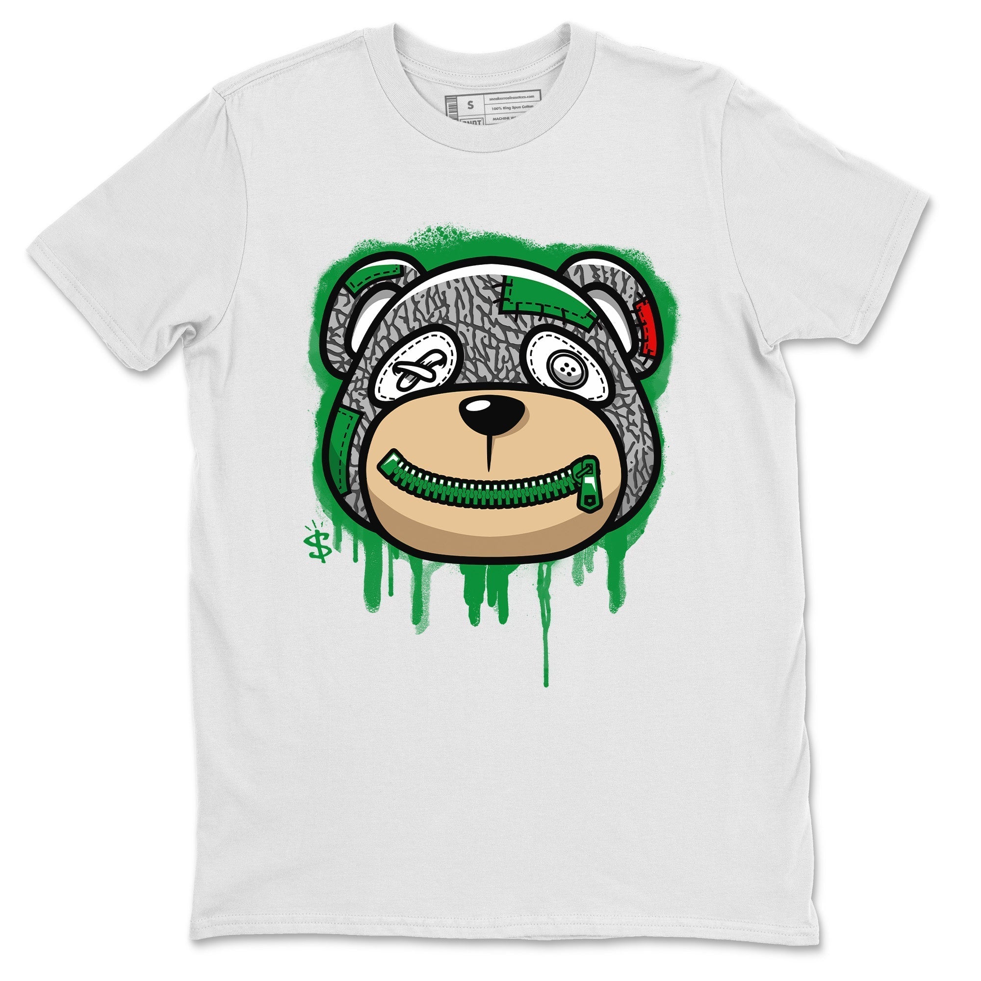 Bear Face Unisex Tops - Air Jordan 3 Lucky Green