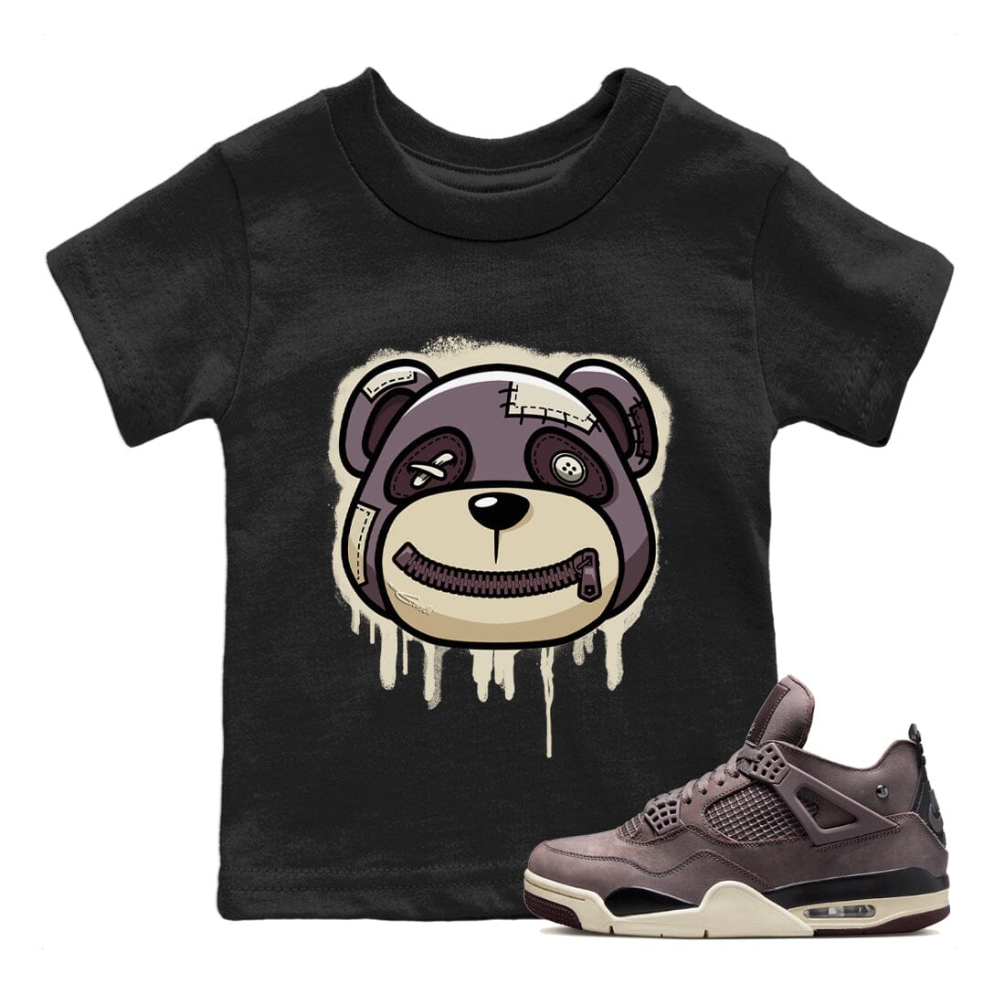 Bear Face Kids Tops - Air Jordan 4 A Ma Maniere