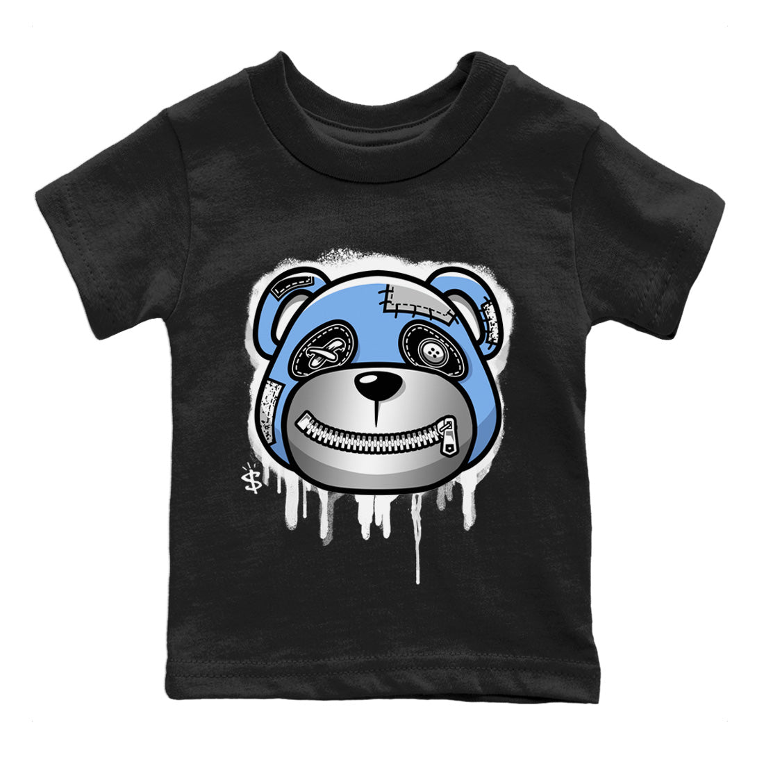 Bear Face Kids Tops - Air Jordan 5 UNC