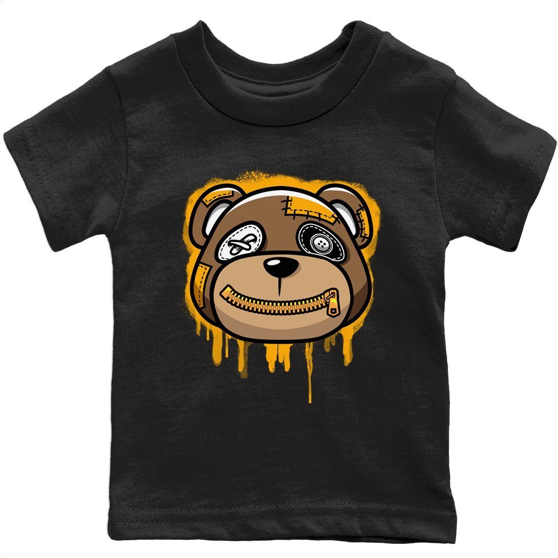 Bear Face Kids Tops - Dunk Championship Goldenrod