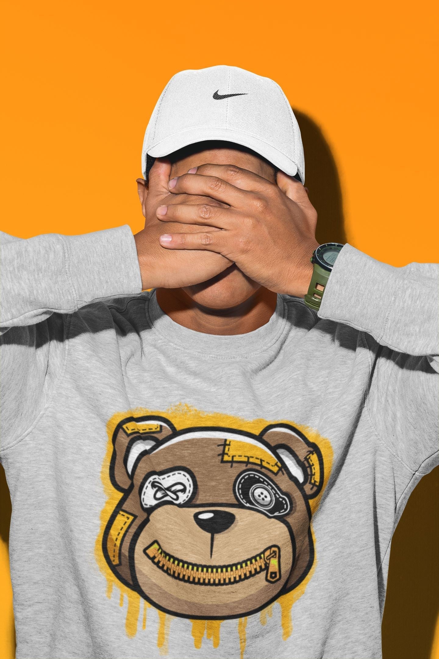 Bear Face Unisex Tops - Dunk Championship Goldenrod