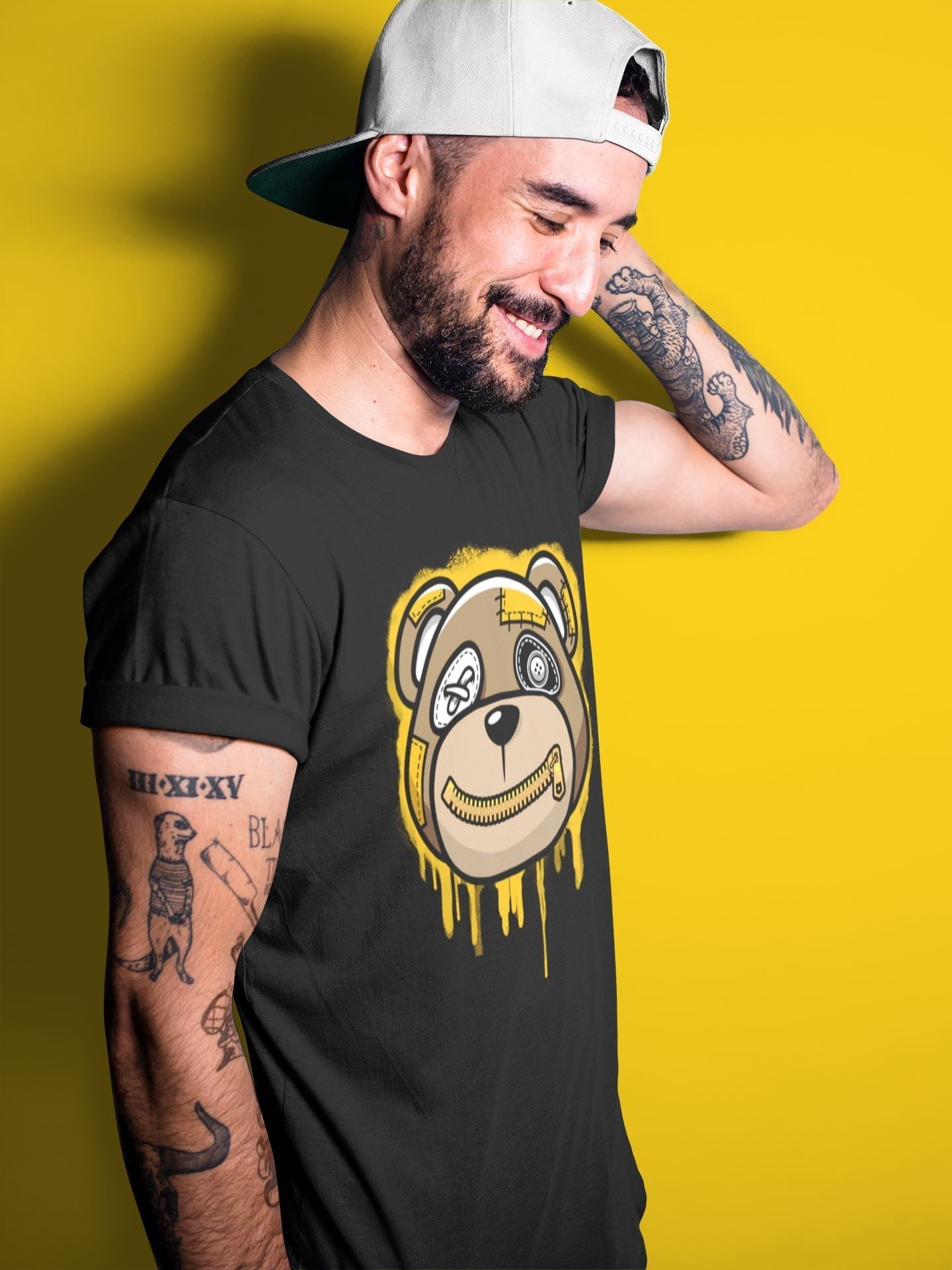Bear Face Unisex Tops - Dunk Championship Goldenrod