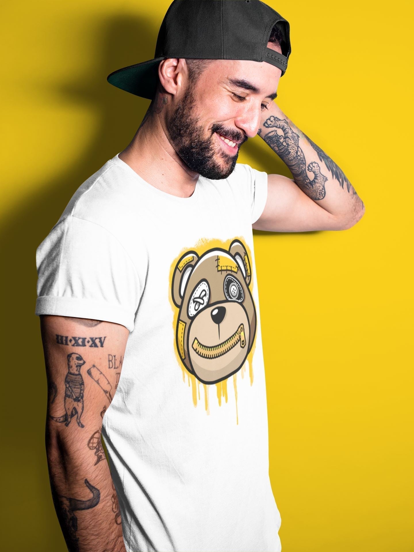 Bear Face Unisex Tops - Dunk Championship Goldenrod