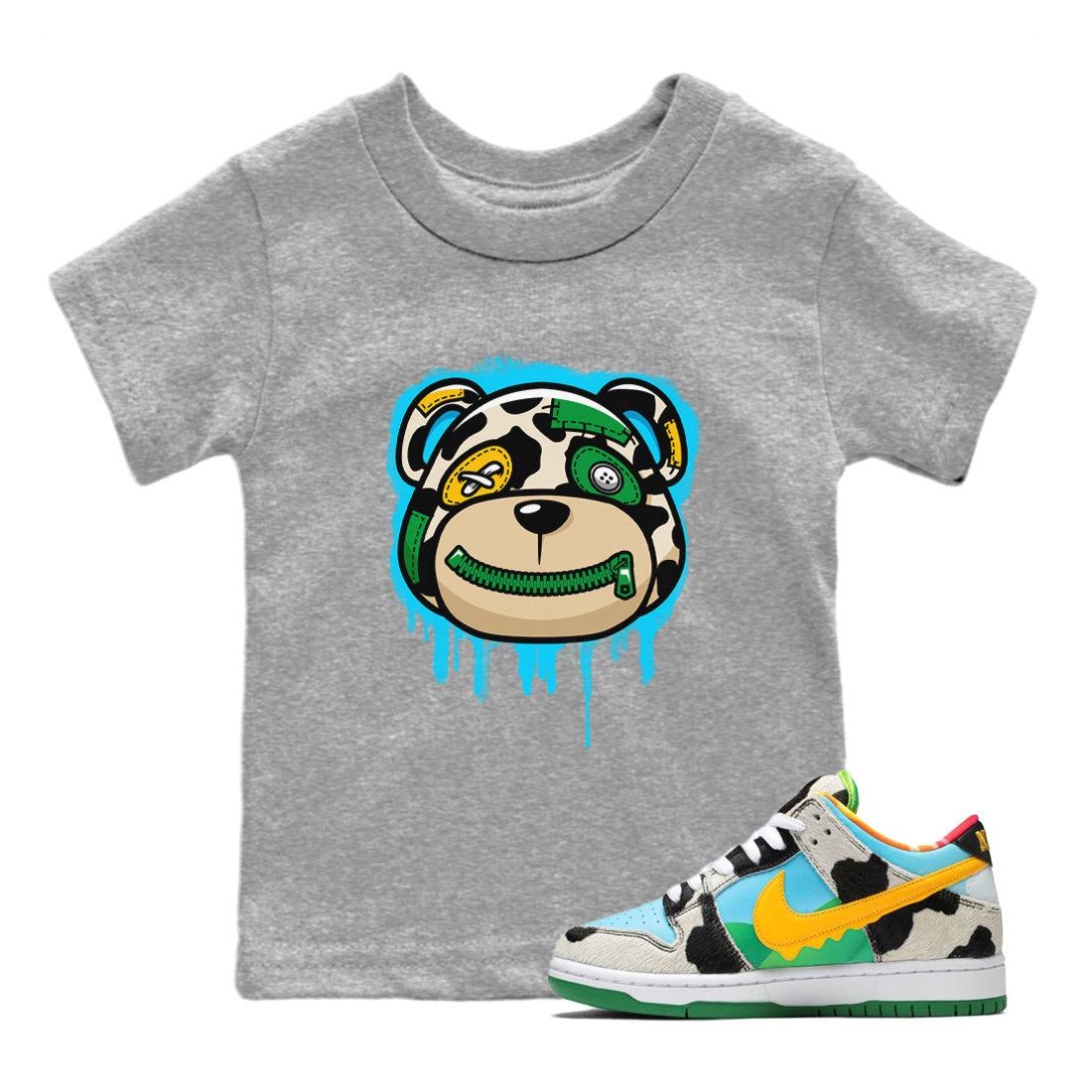 Bear Face Kids Tops - Dunk Chunky Dunky