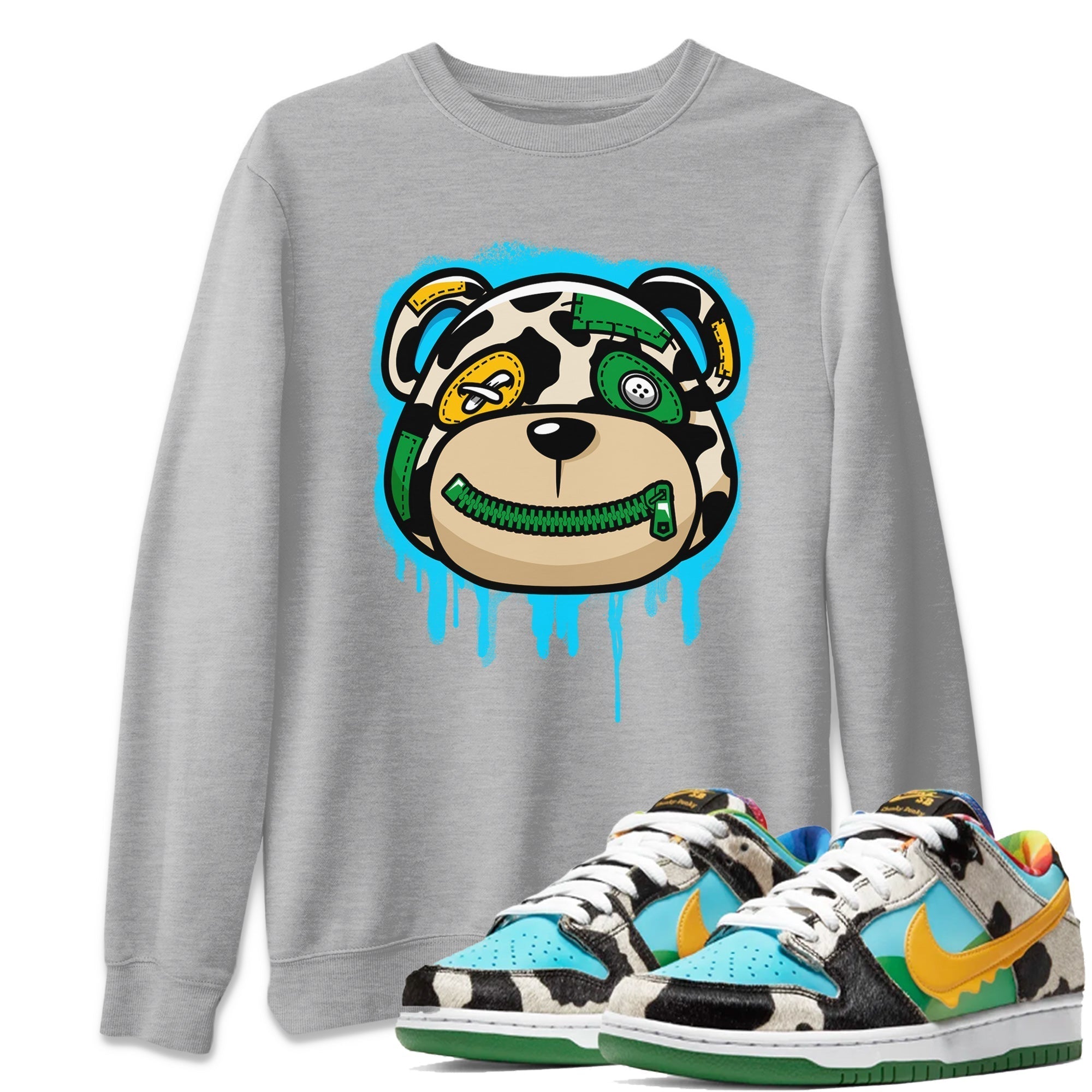 Bear Face Unisex Tops - Dunk Chunky Dunky