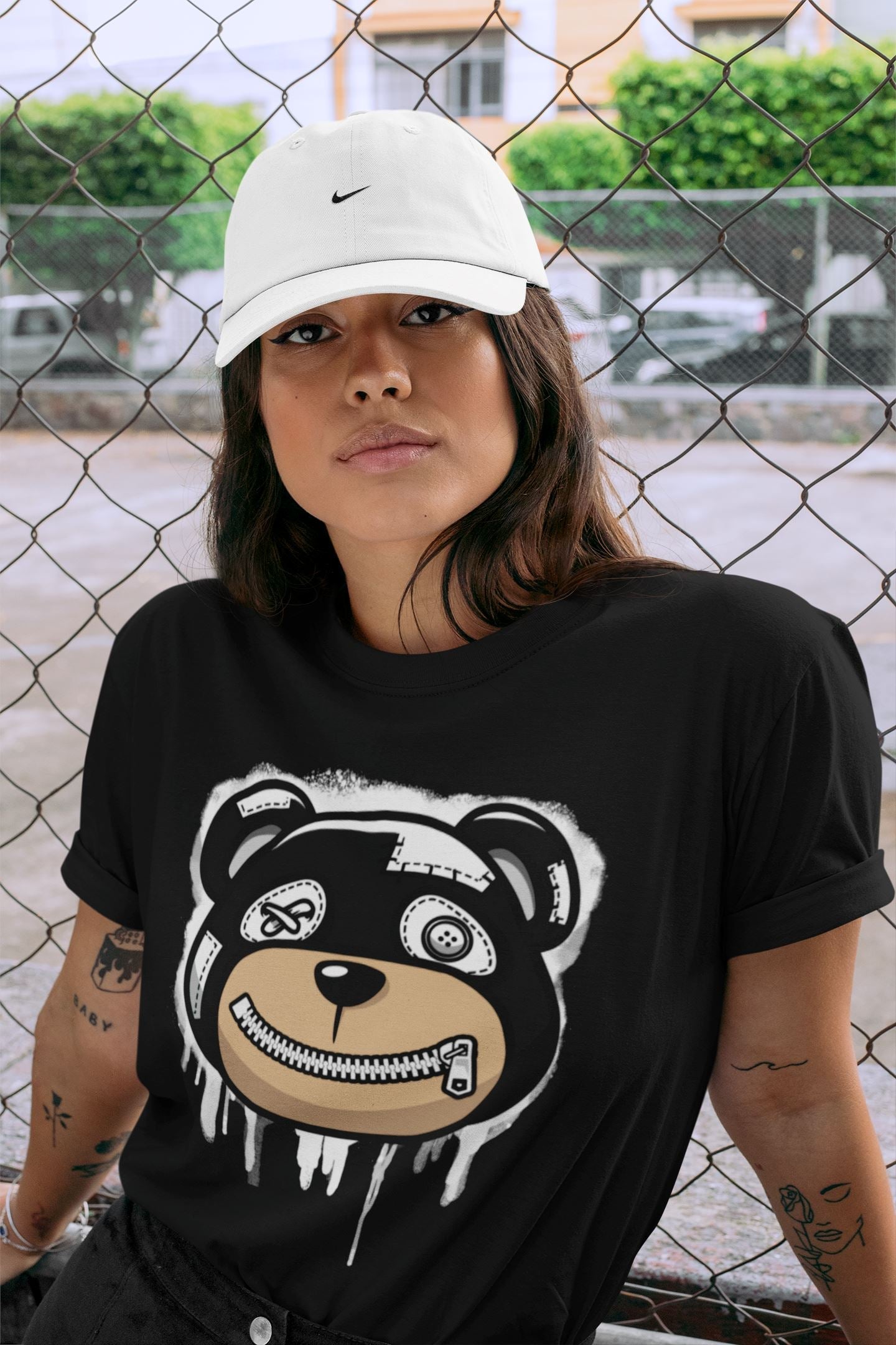 Bear Face Unisex Tops - Dunk Panda
