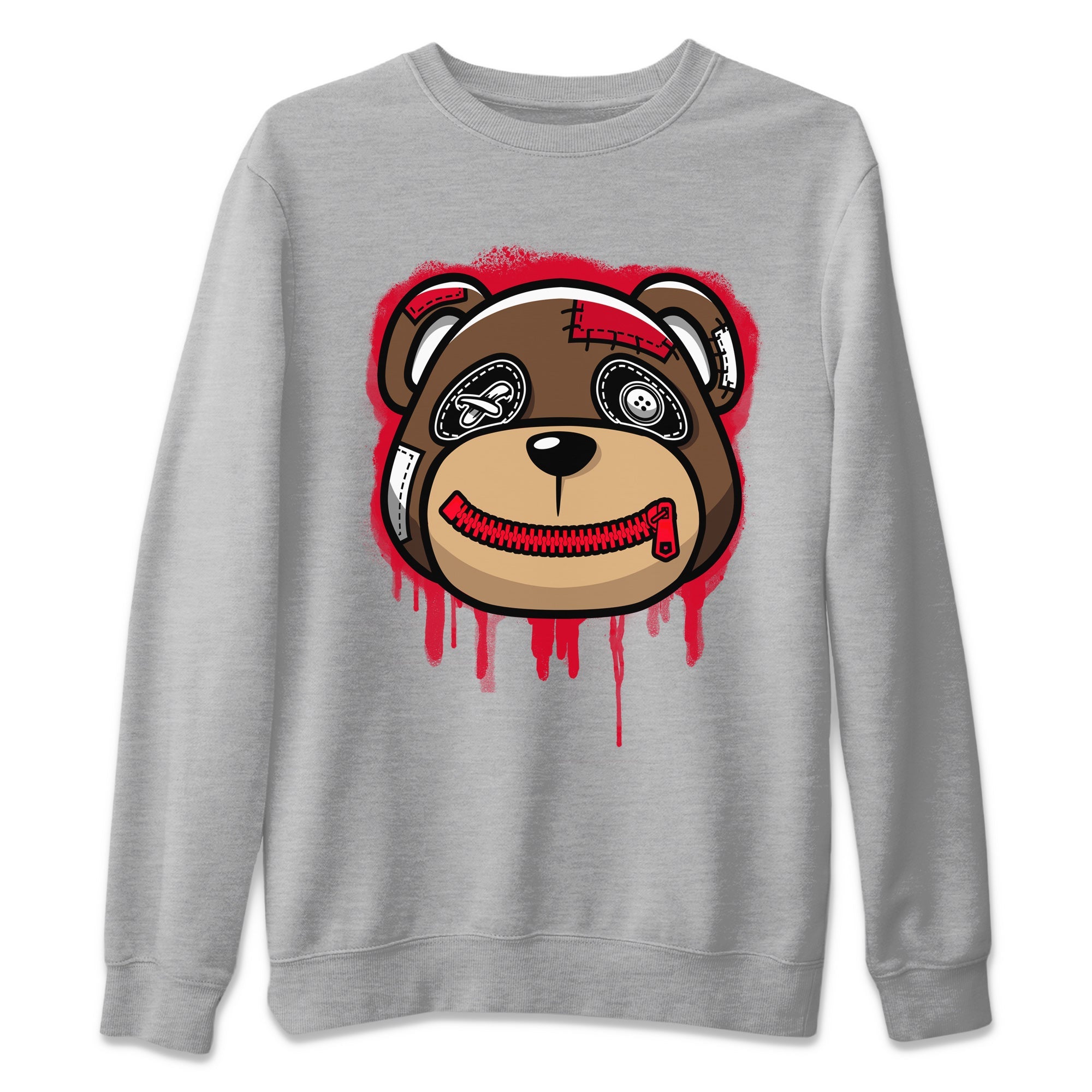 Bear Face Unisex Tops - Air Jordan 1 Bred Patent