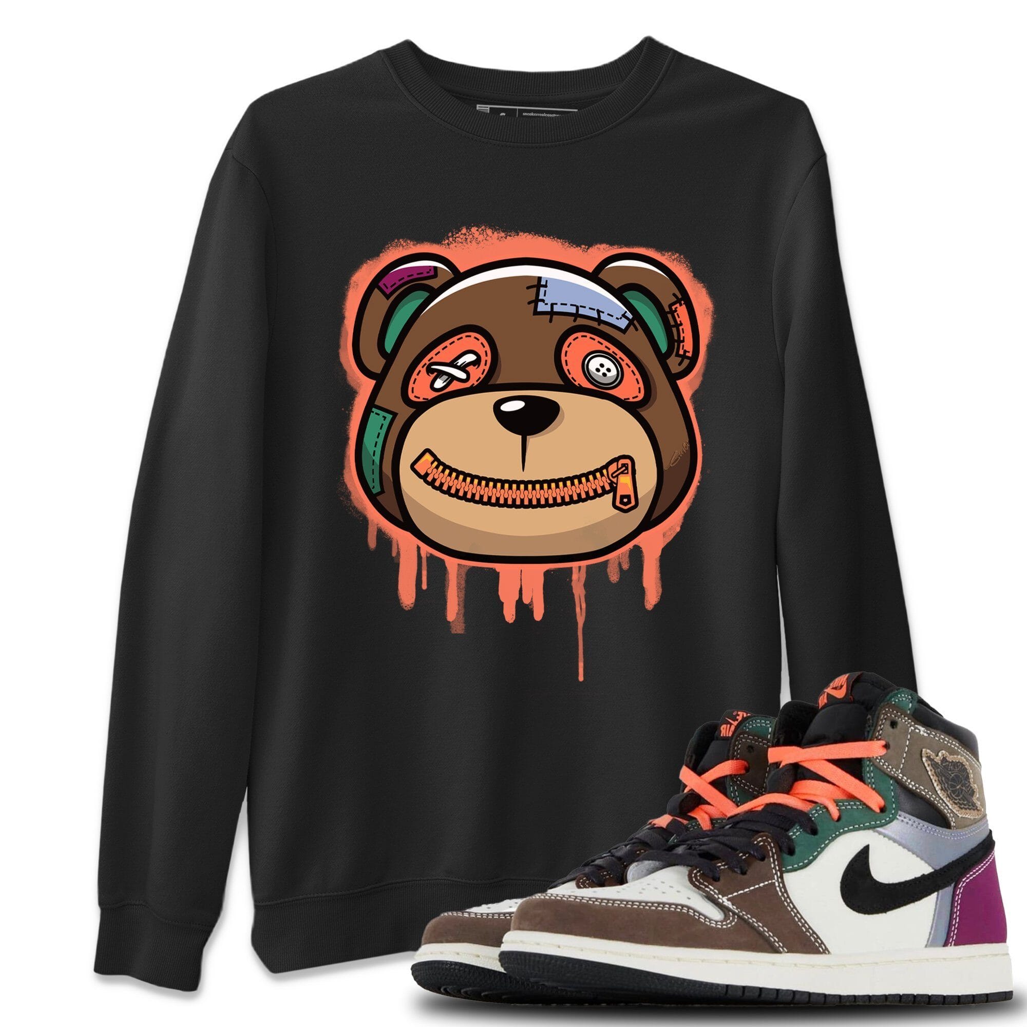 Bear Face Unisex Tops - Air Jordan 1 Hand Crafted