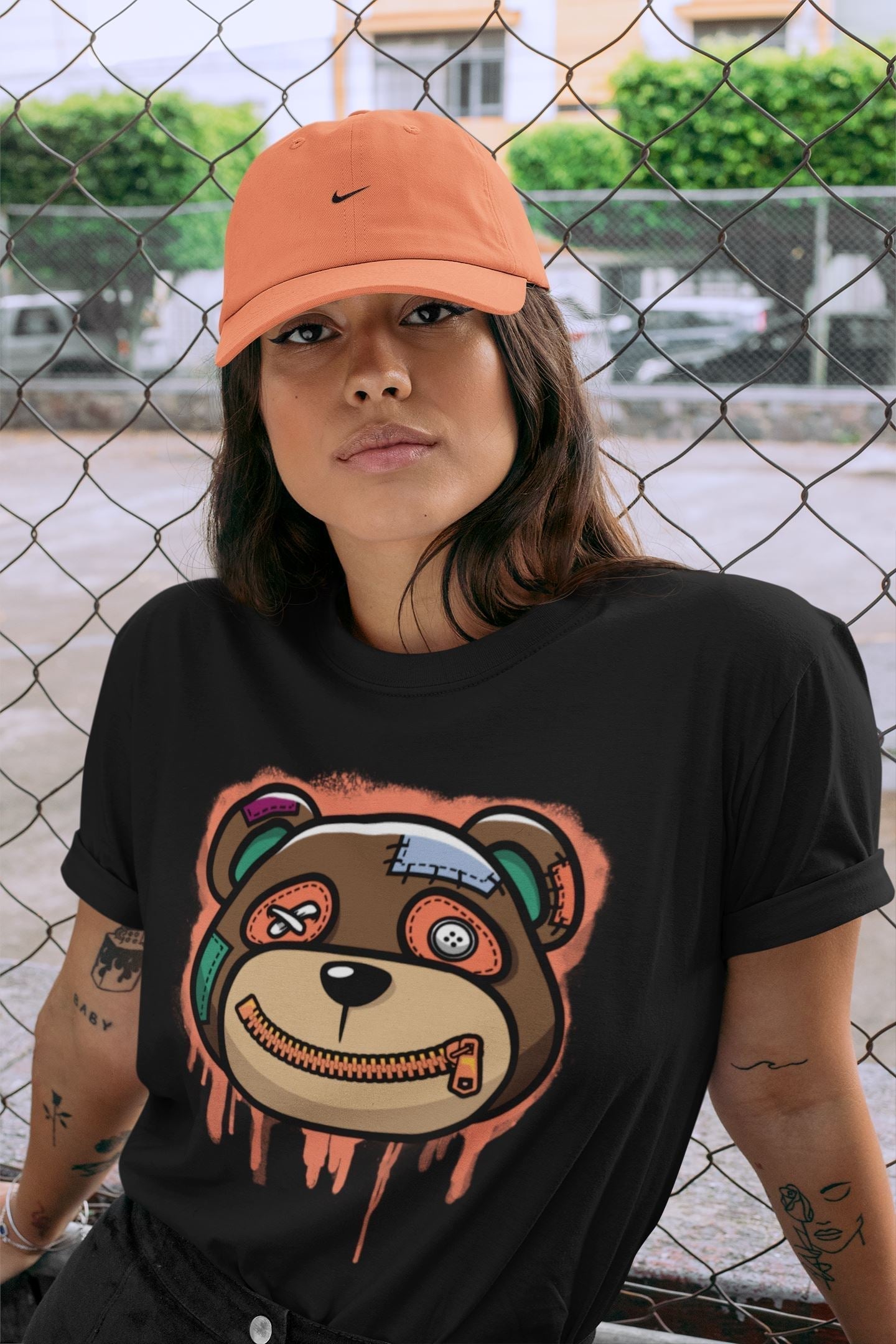 Bear Face Unisex Tops - Air Jordan 1 Hand Crafted