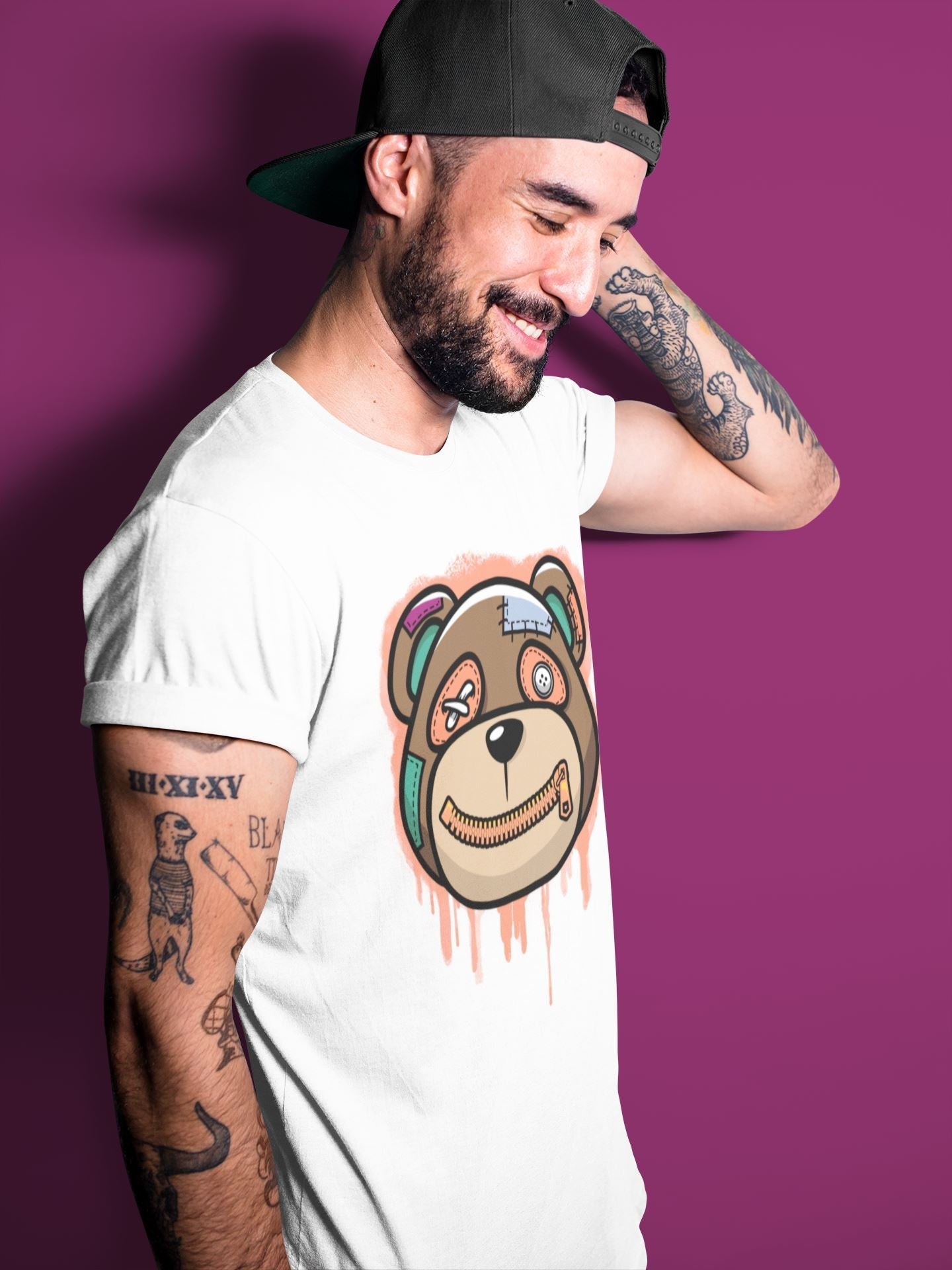 Bear Face Unisex Tops - Air Jordan 1 Hand Crafted