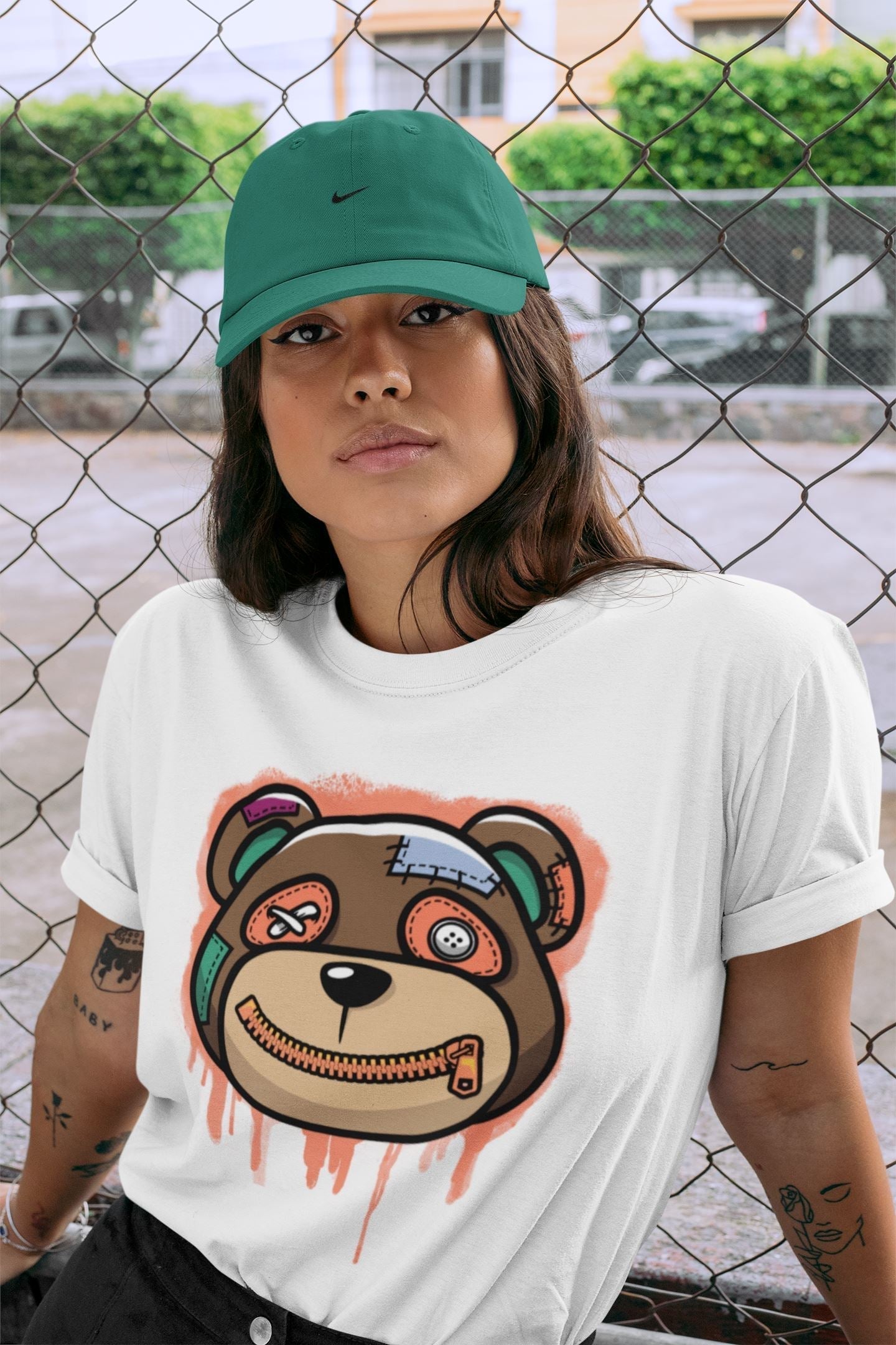 Bear Face Unisex Tops - Air Jordan 1 Hand Crafted
