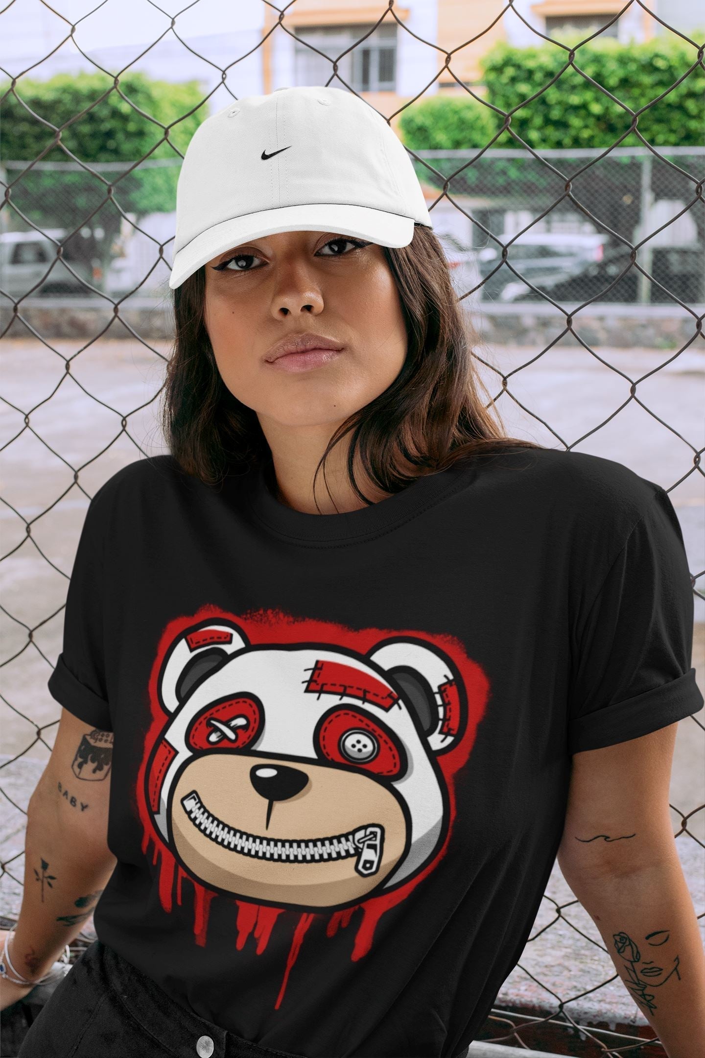 Bear Face Unisex Tops - Air Jordan 1 Heritage