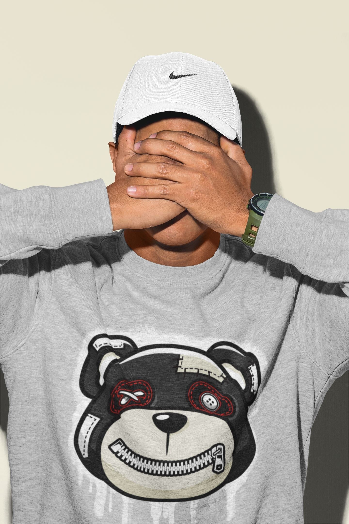 Bear Face Unisex Tops - Air Jordan 11 72-10