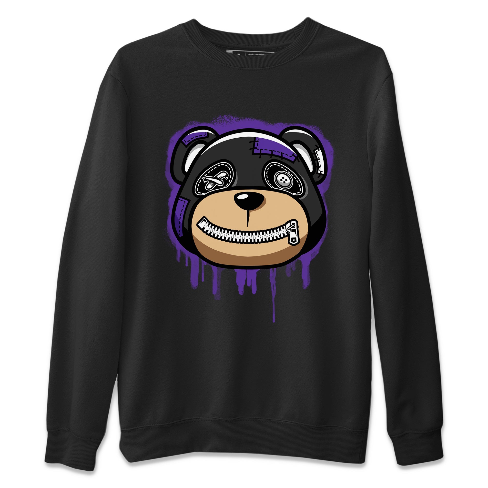 Bear Face Unisex Tops - Air Jordan 13 Court Purple