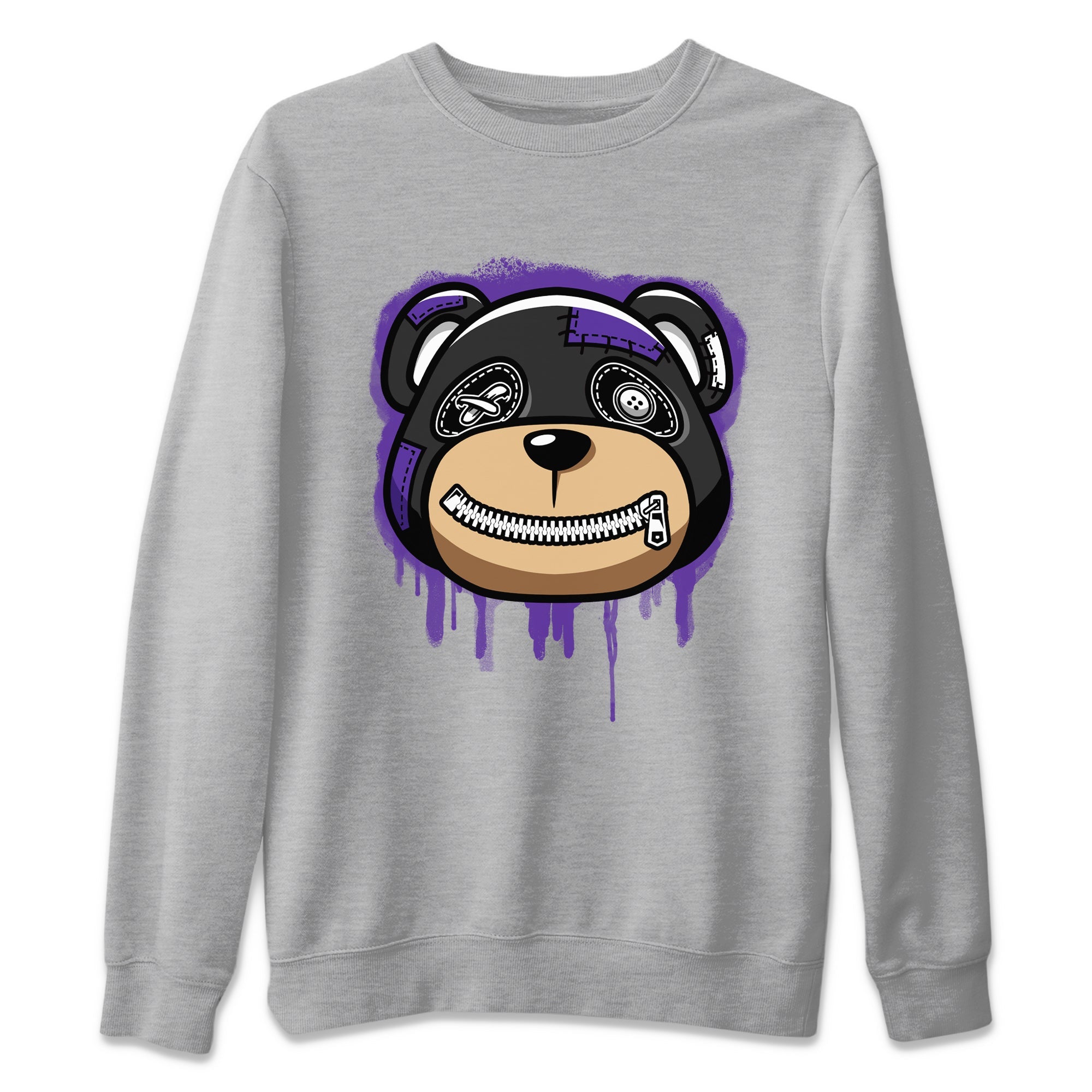 Bear Face Unisex Tops - Air Jordan 13 Court Purple
