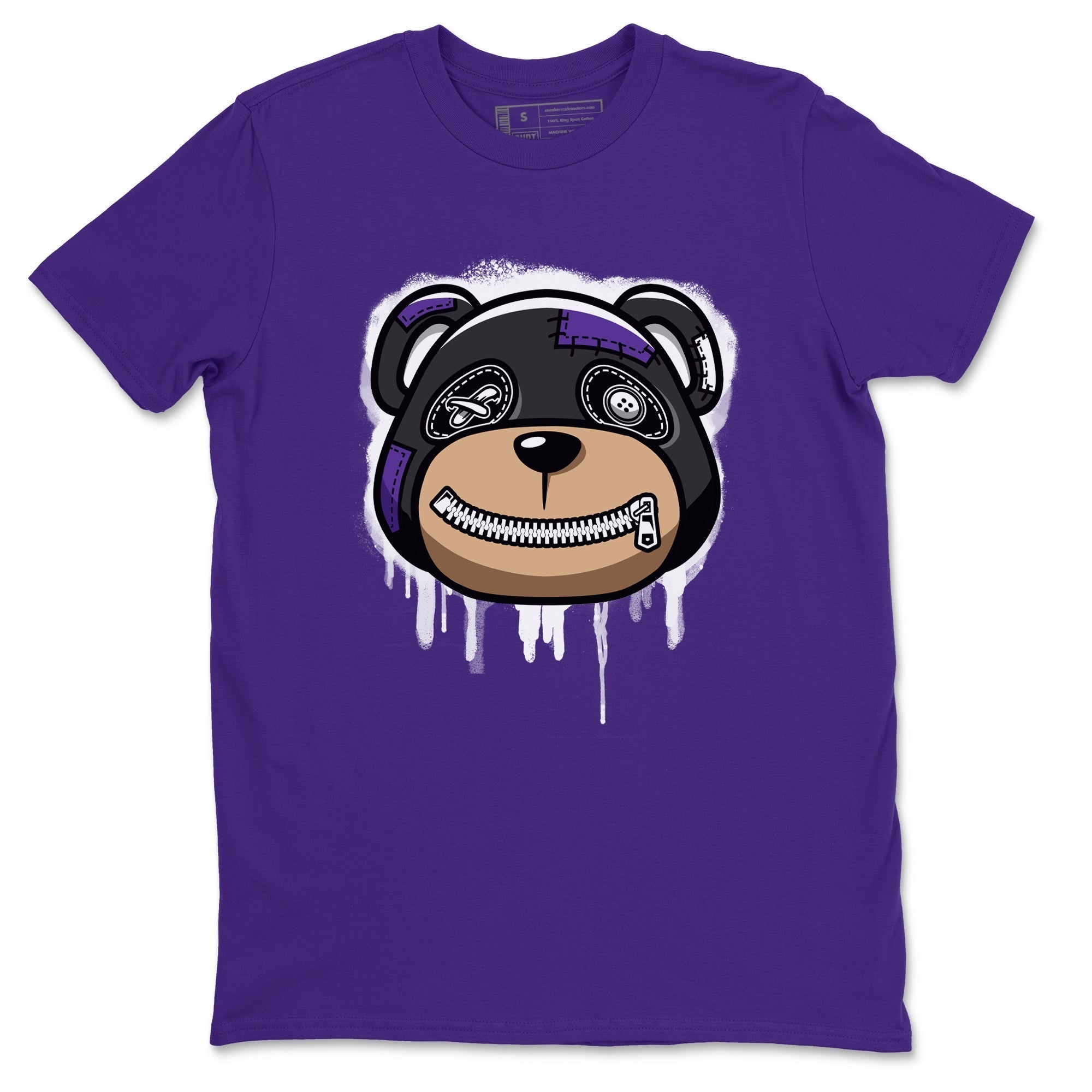 Bear Face Unisex Tops - Air Jordan 13 Court Purple