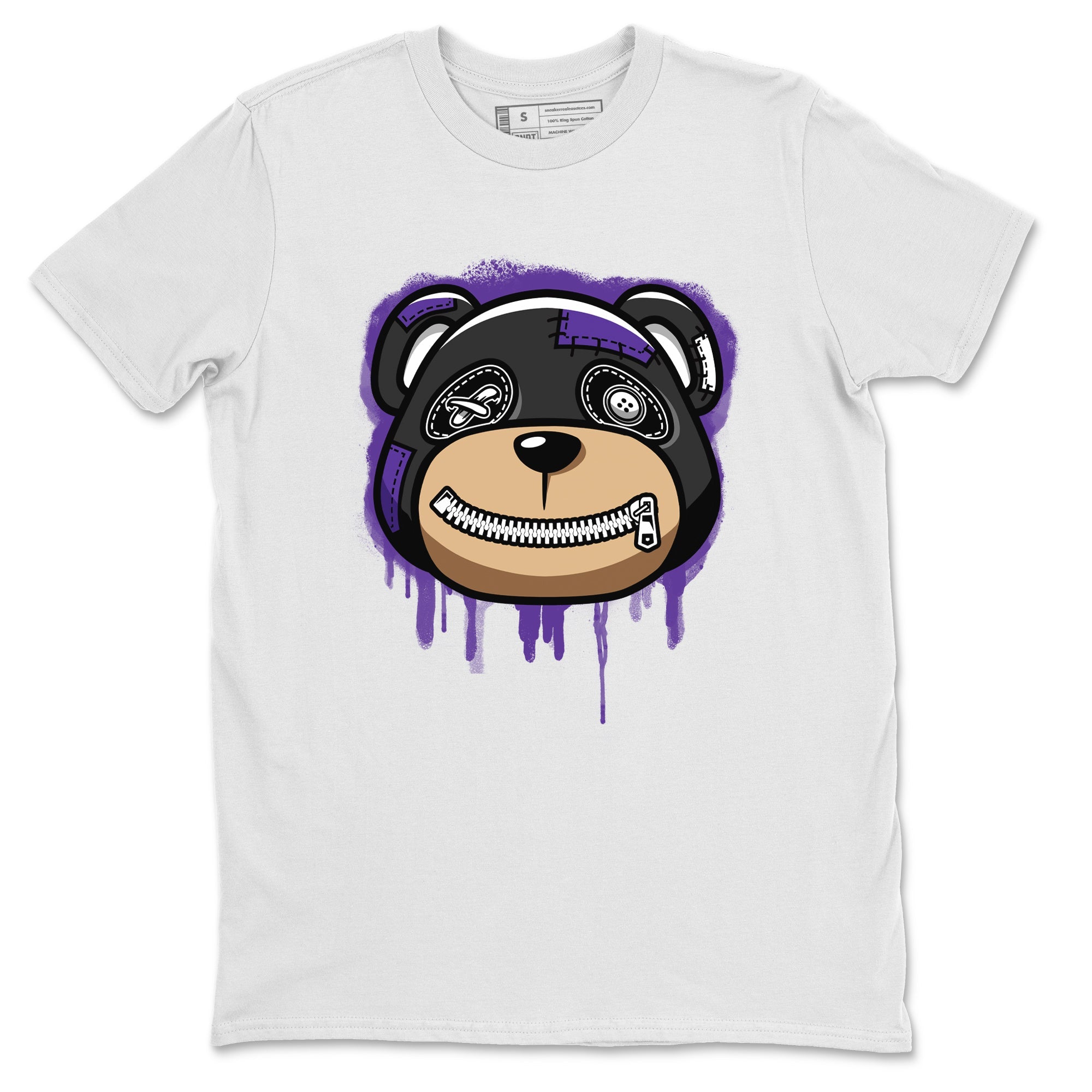 Bear Face Unisex Tops - Air Jordan 13 Court Purple