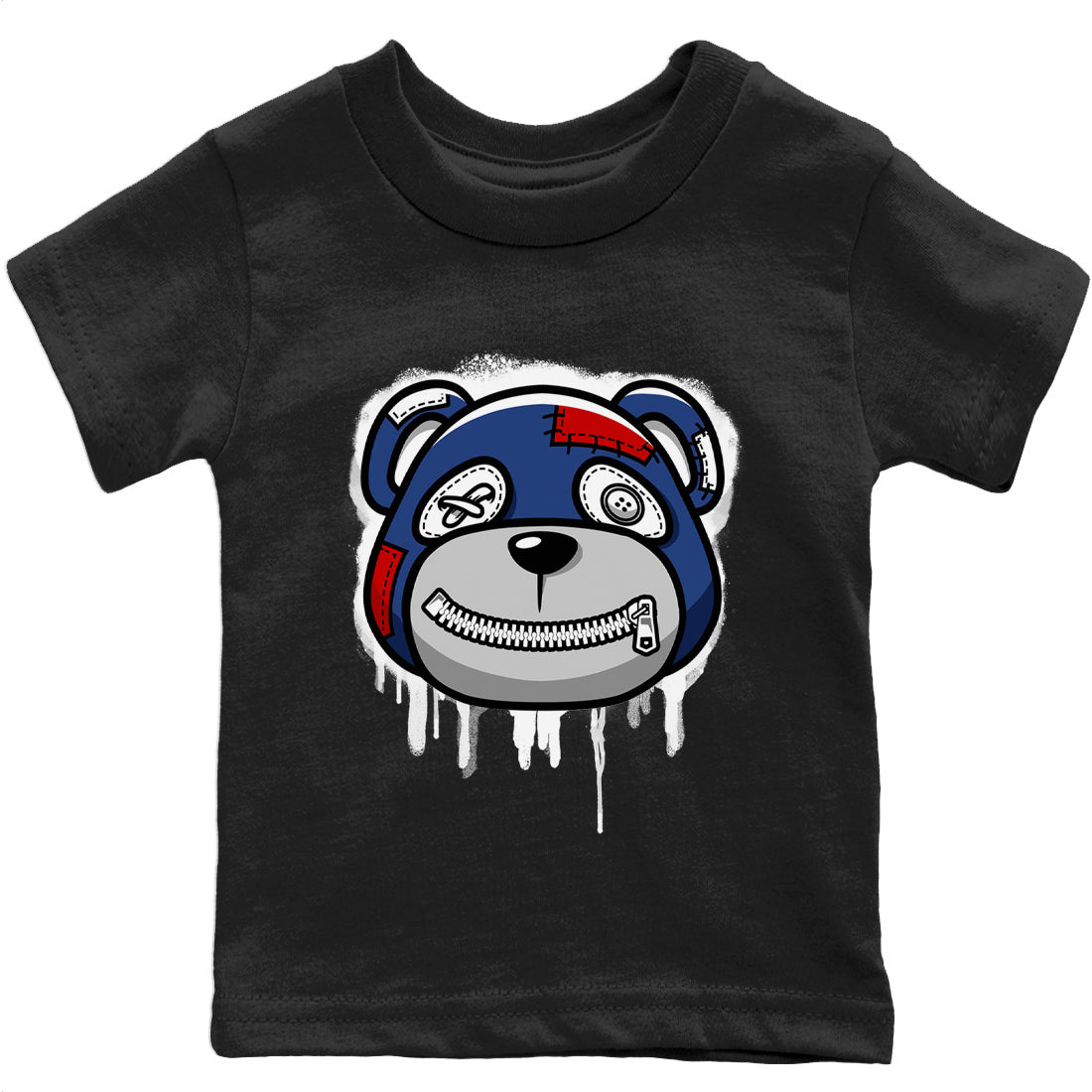 Bear Face Kids Tops - Air Jordan 13 French Blue