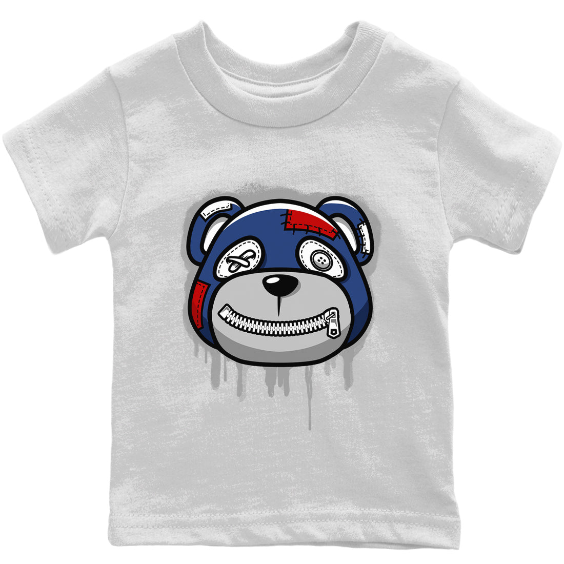 Bear Face Kids Tops - Air Jordan 13 French Blue
