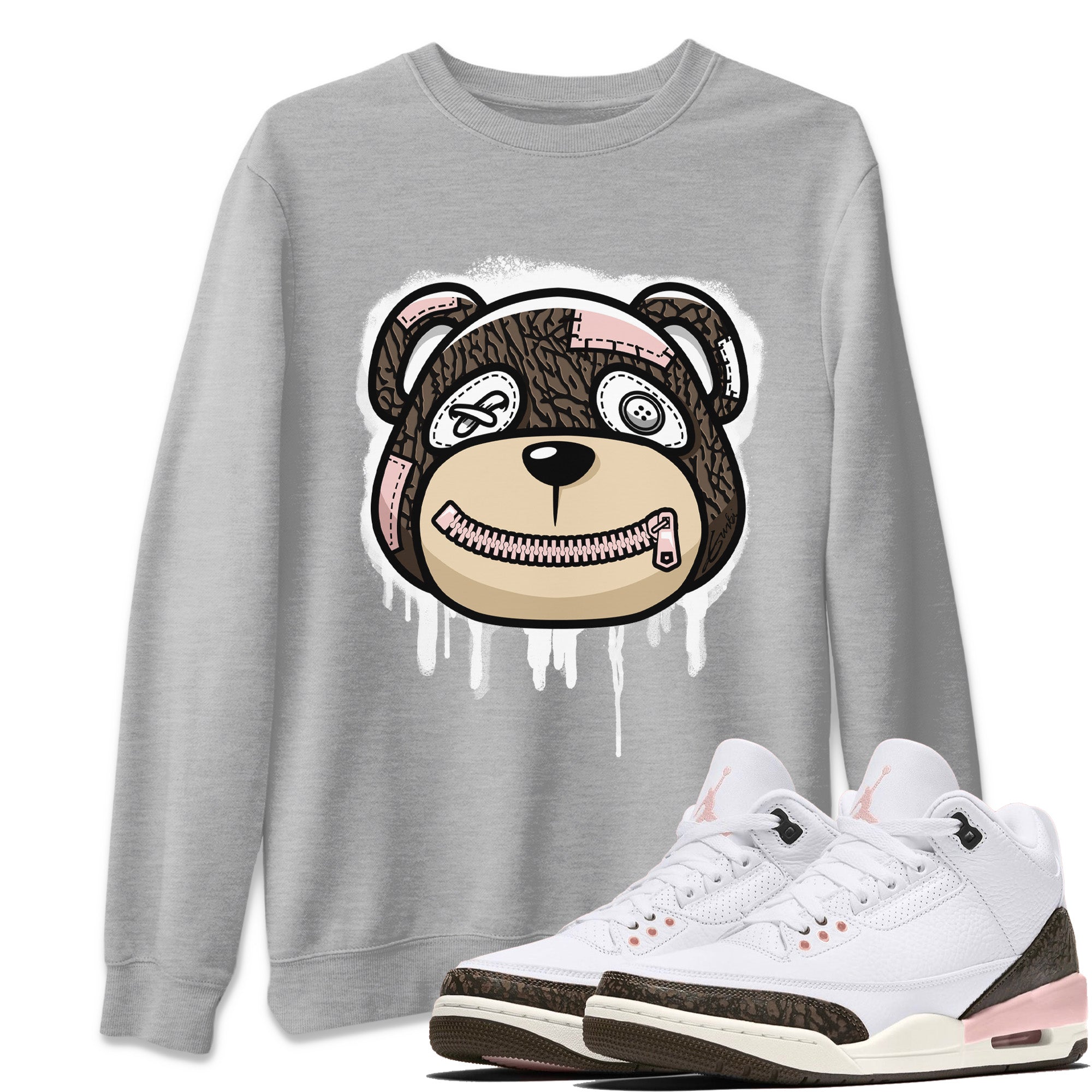Bear Face Unisex Tops - Air Jordan 3 Atmosphere