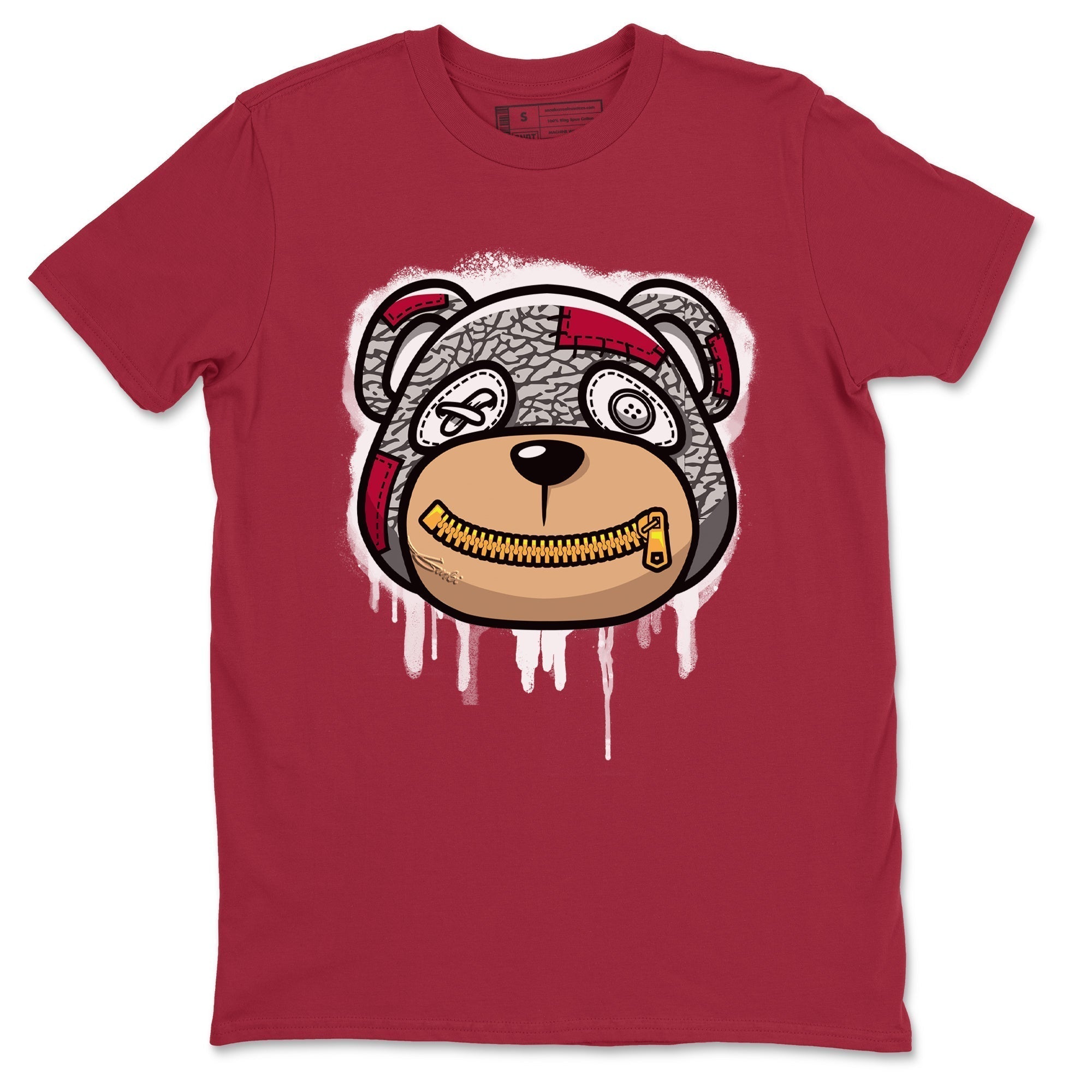 Bear Face Unisex Tops - Air Jordan 3 Cardinal