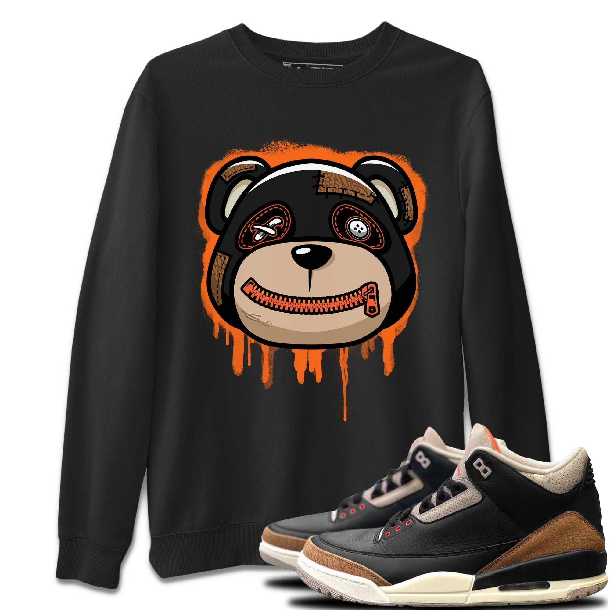 Bear Face Unisex Tops - Air Jordan 3 Desert Elephant