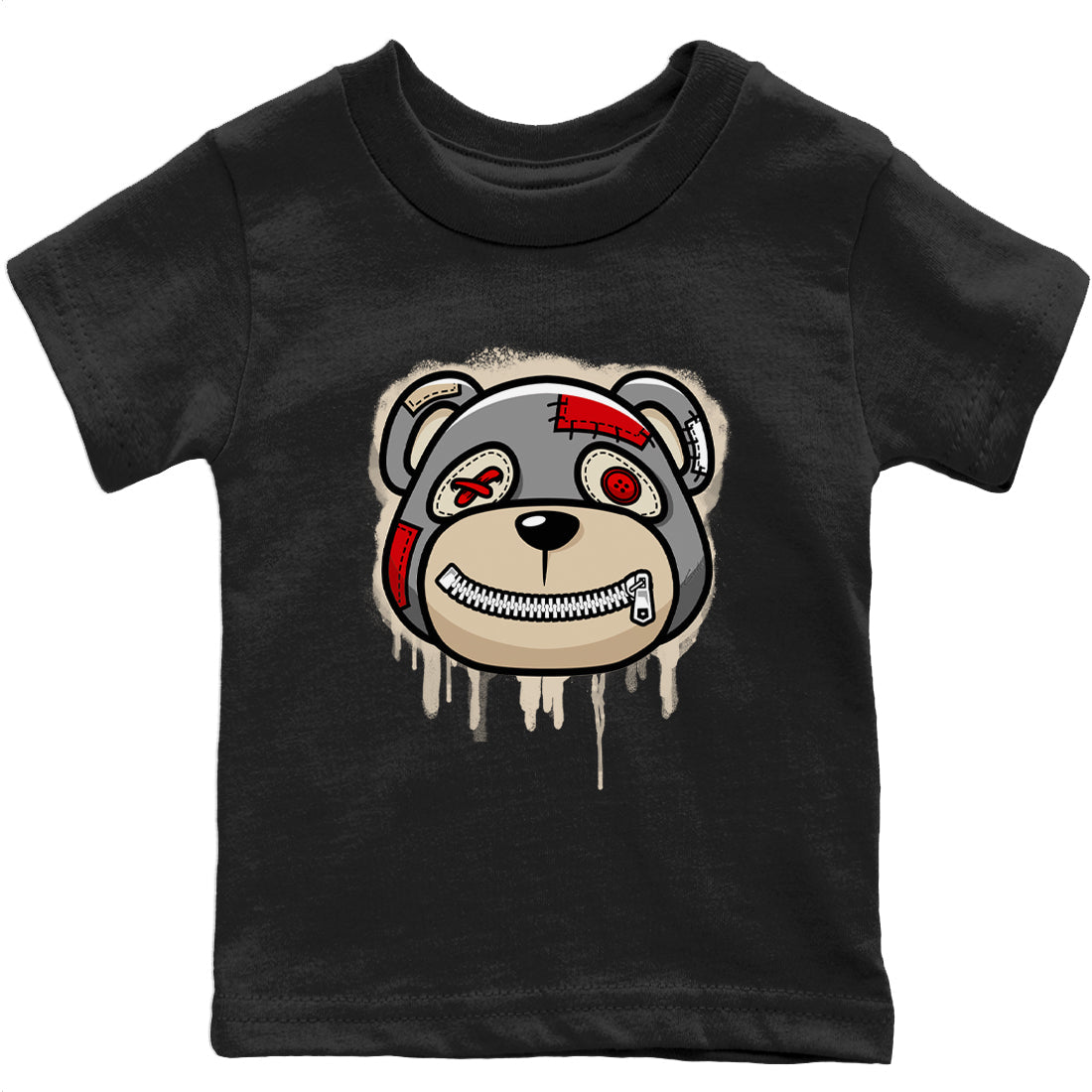 Bear Face Kids Tops - Air Jordan 3 Muslin